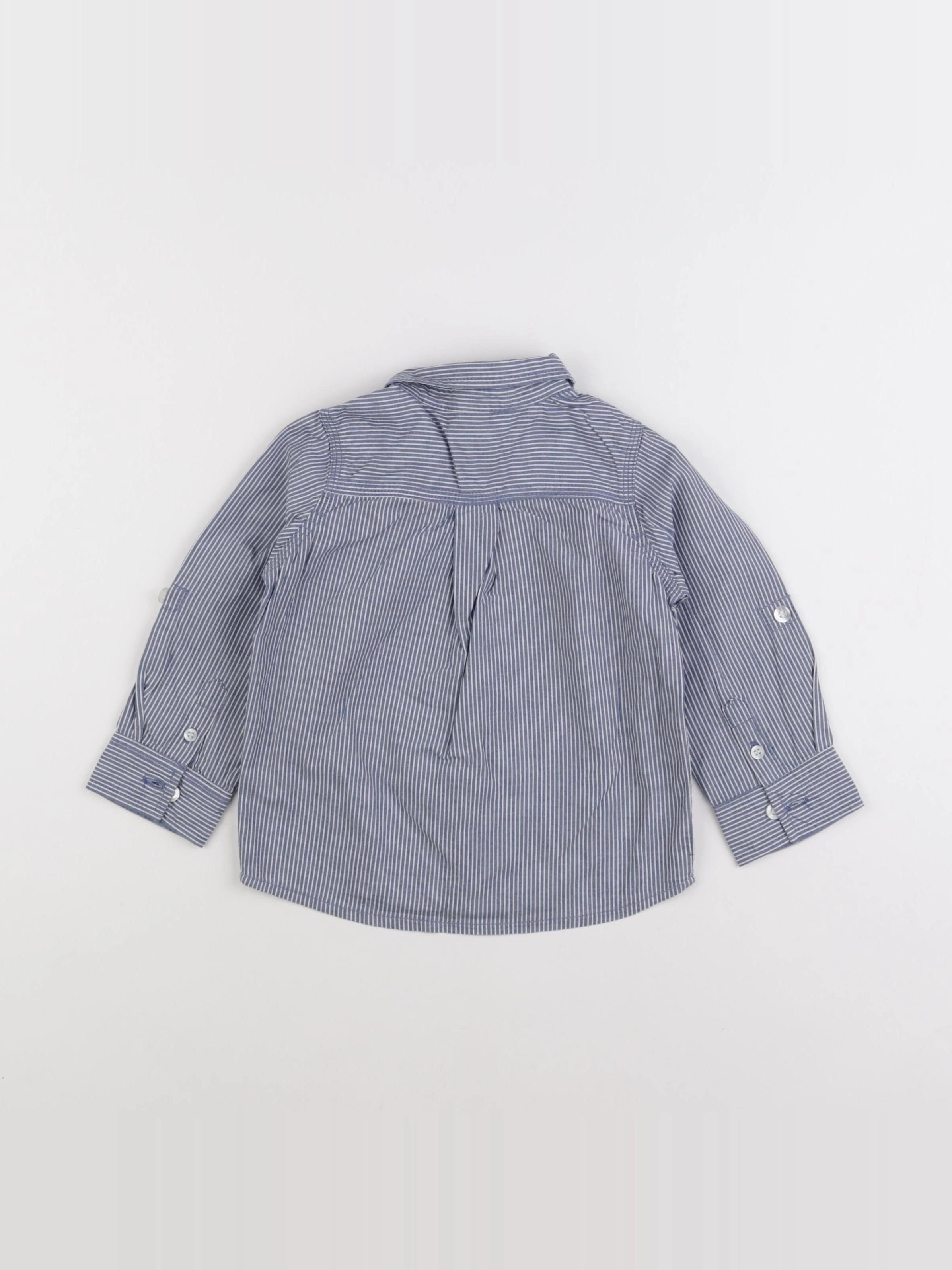 Tape à l'oeil - chemise blanc, bleu - 2 ans