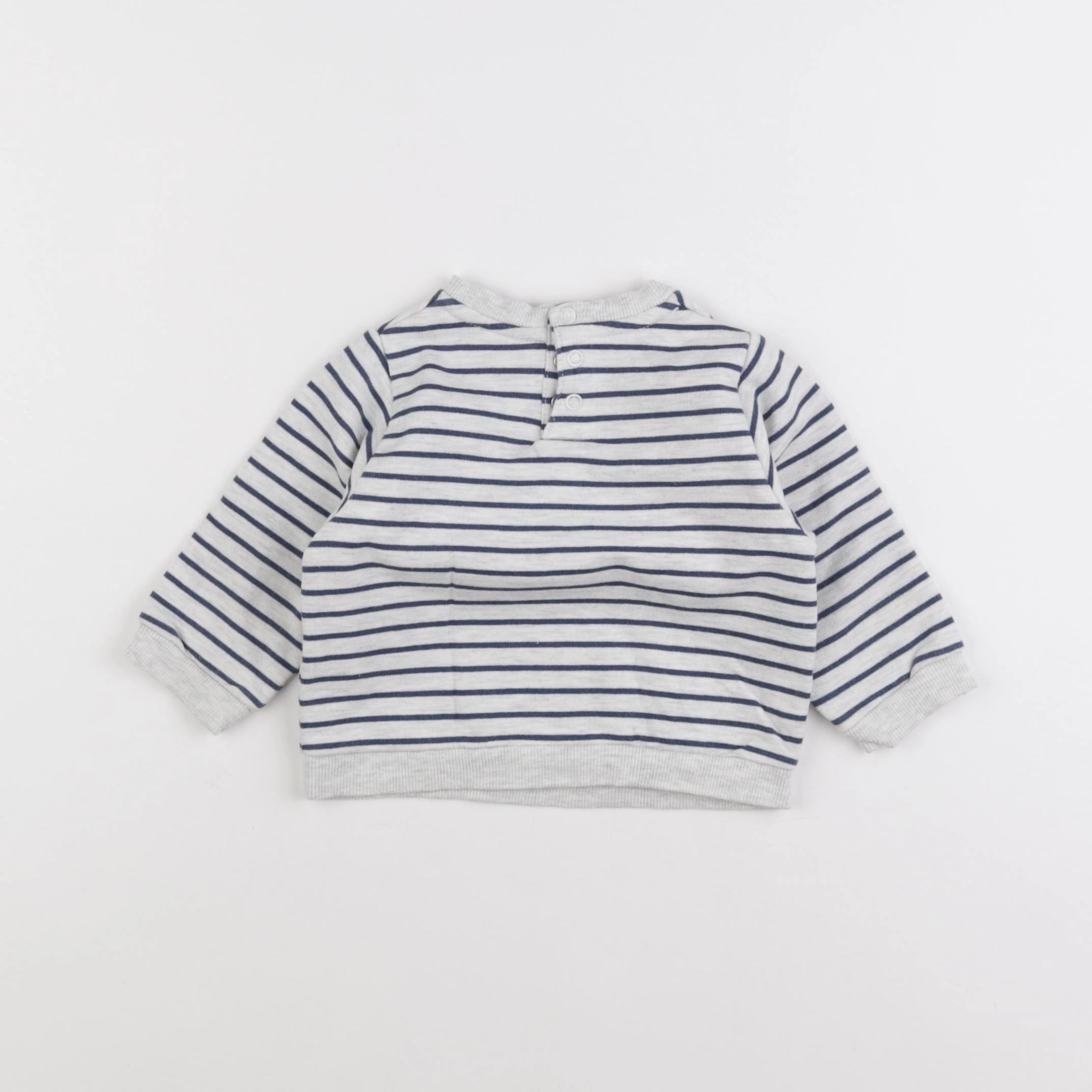 Tape à l'oeil - sweat gris, bleu - 9 mois