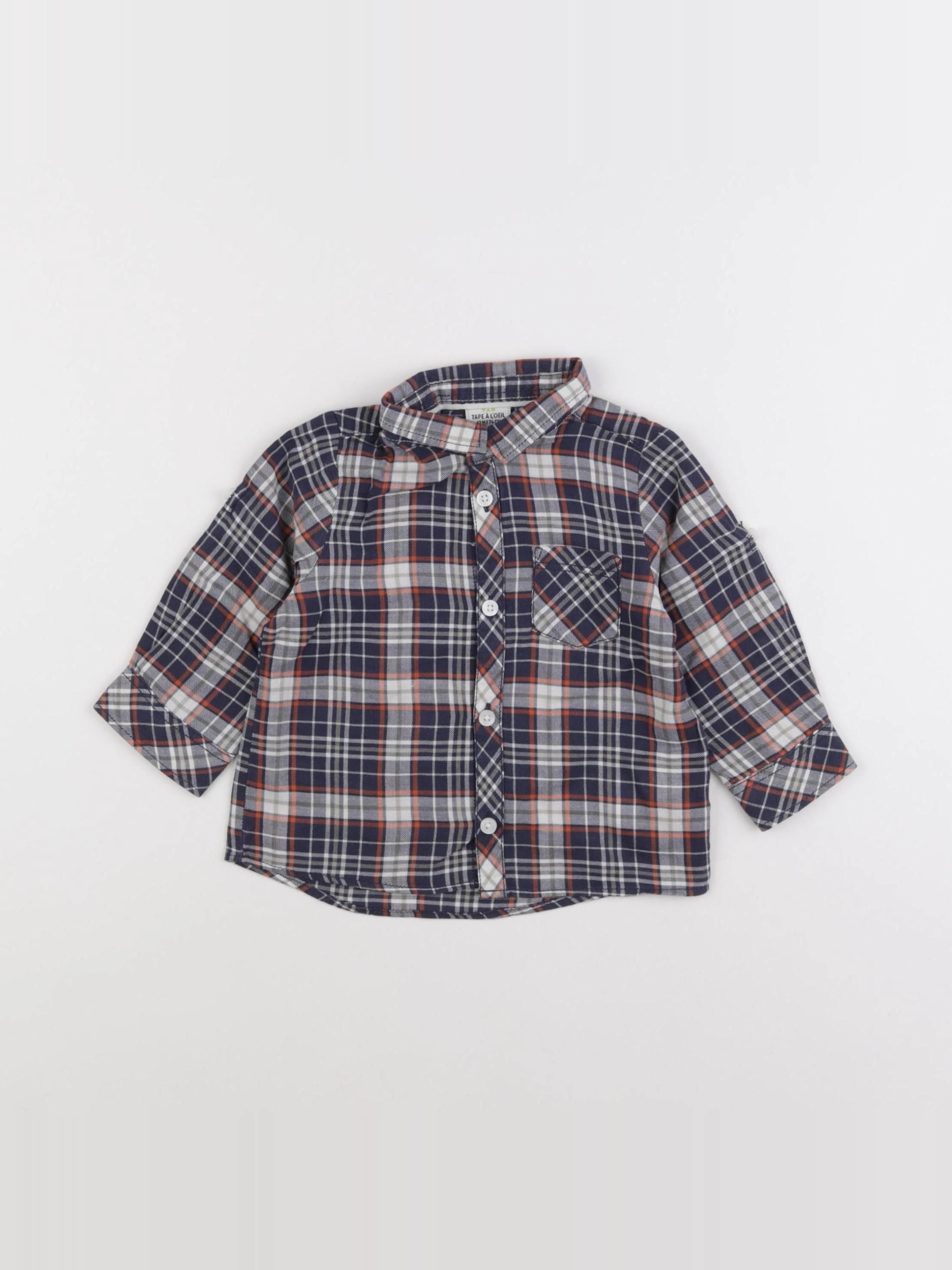 Tape à l'oeil - chemise multicolore - 12 mois