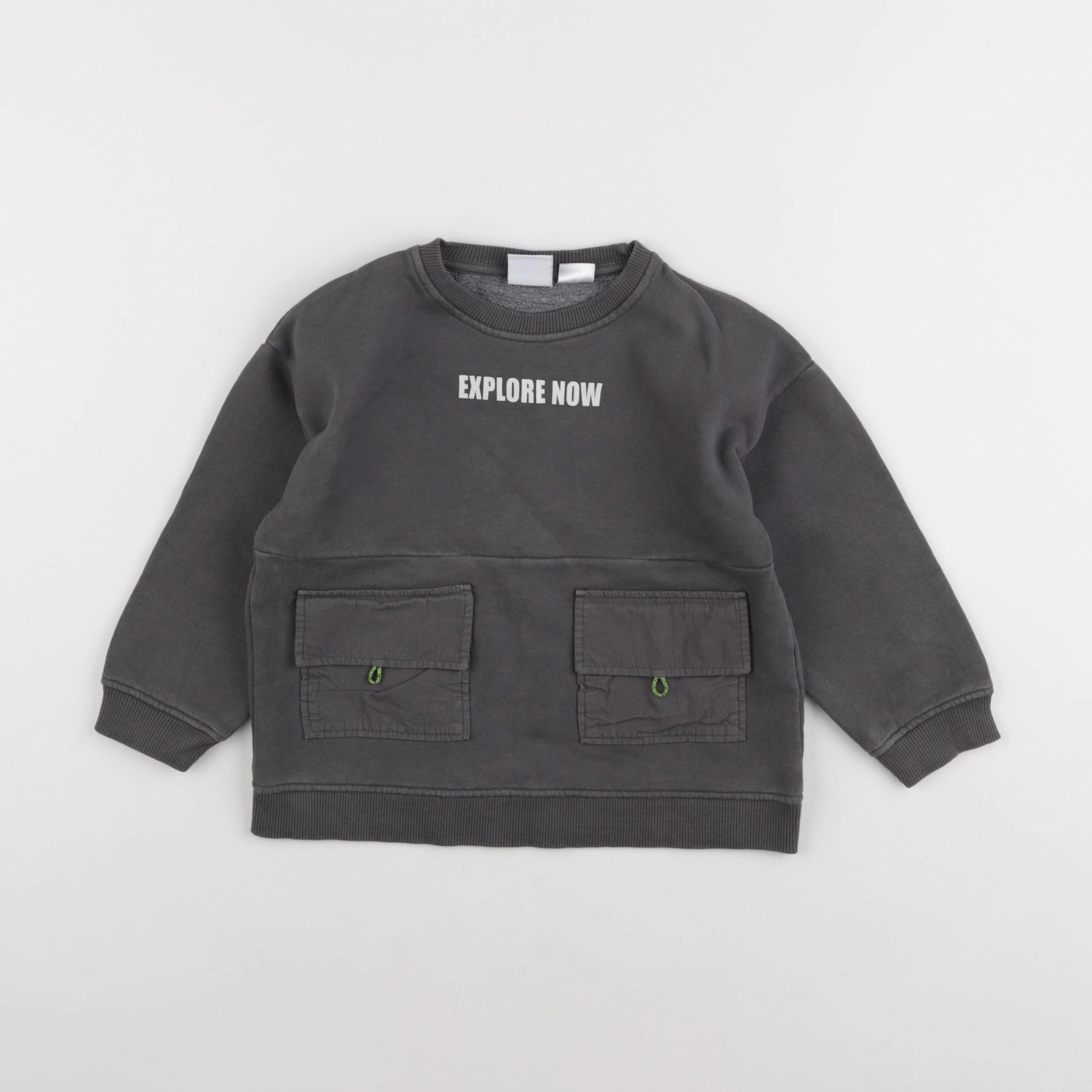 Zara - sweat gris - 2/3 ans
