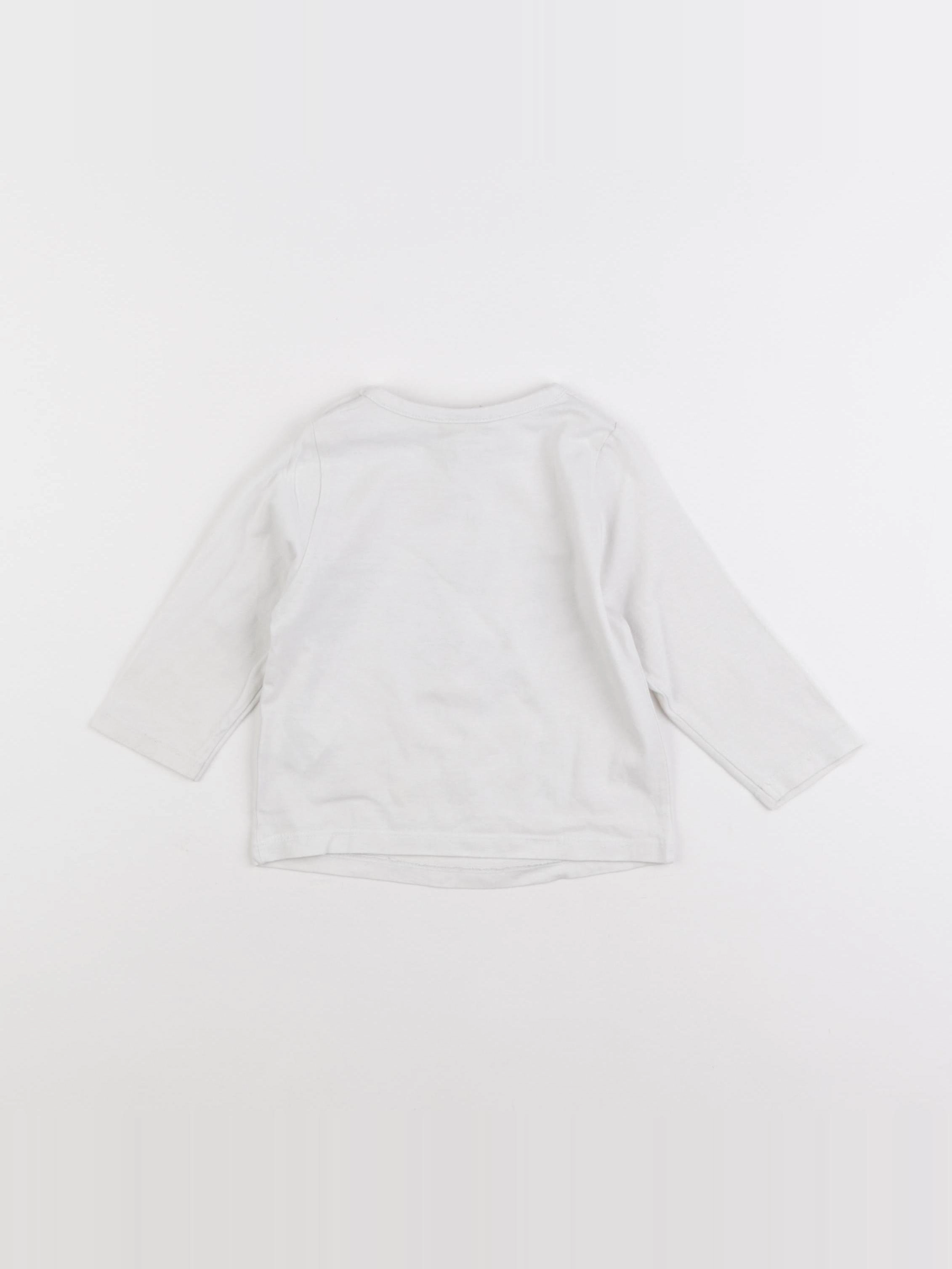 Tape à l'oeil - tee-shirt blanc - 12 mois