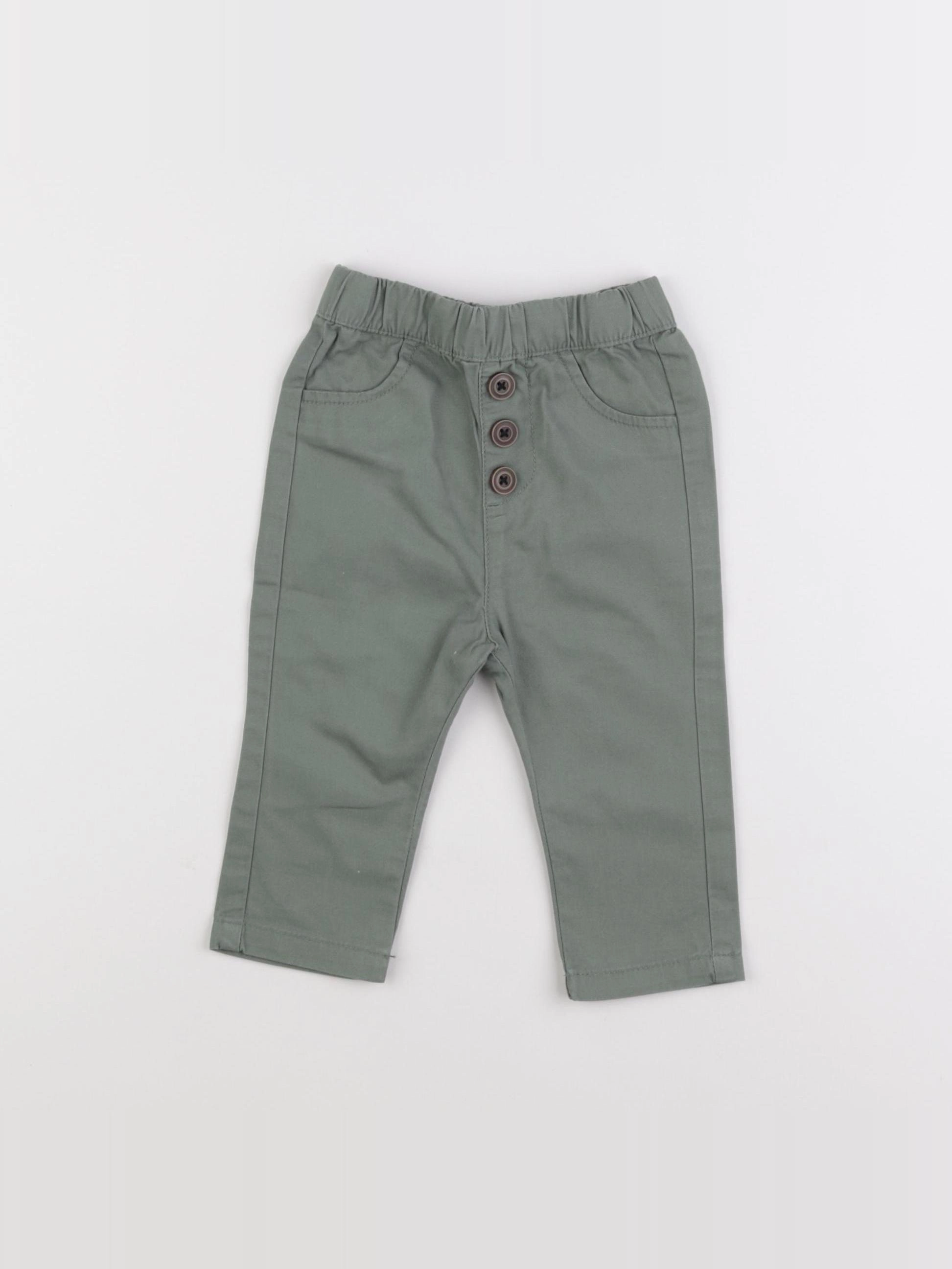 Tape à l'oeil - pantalon vert - 6 mois