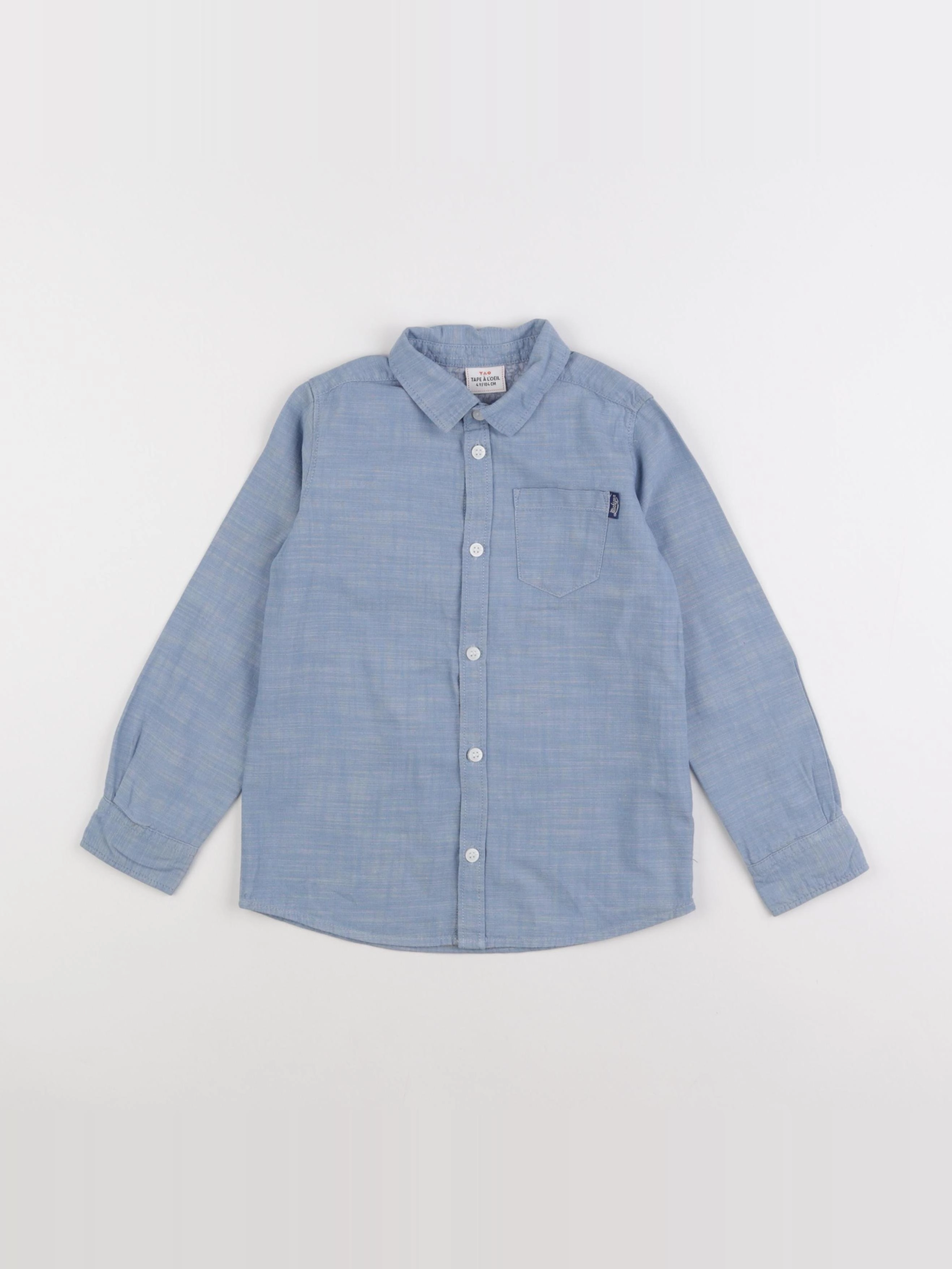 Tape à l'oeil - chemise bleu - 4 ans