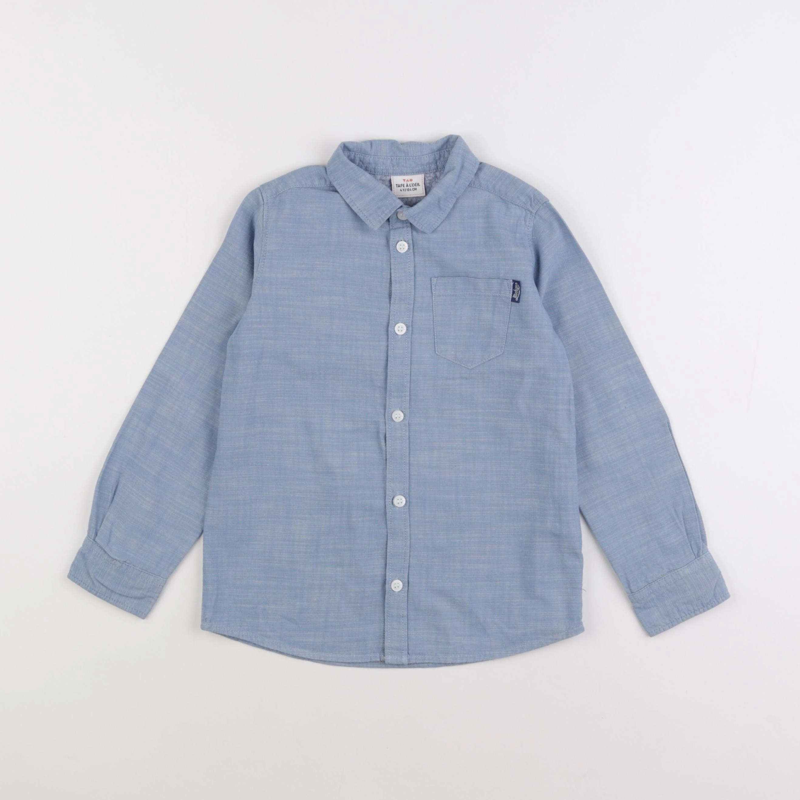Tape à l'oeil - chemise bleu - 4 ans