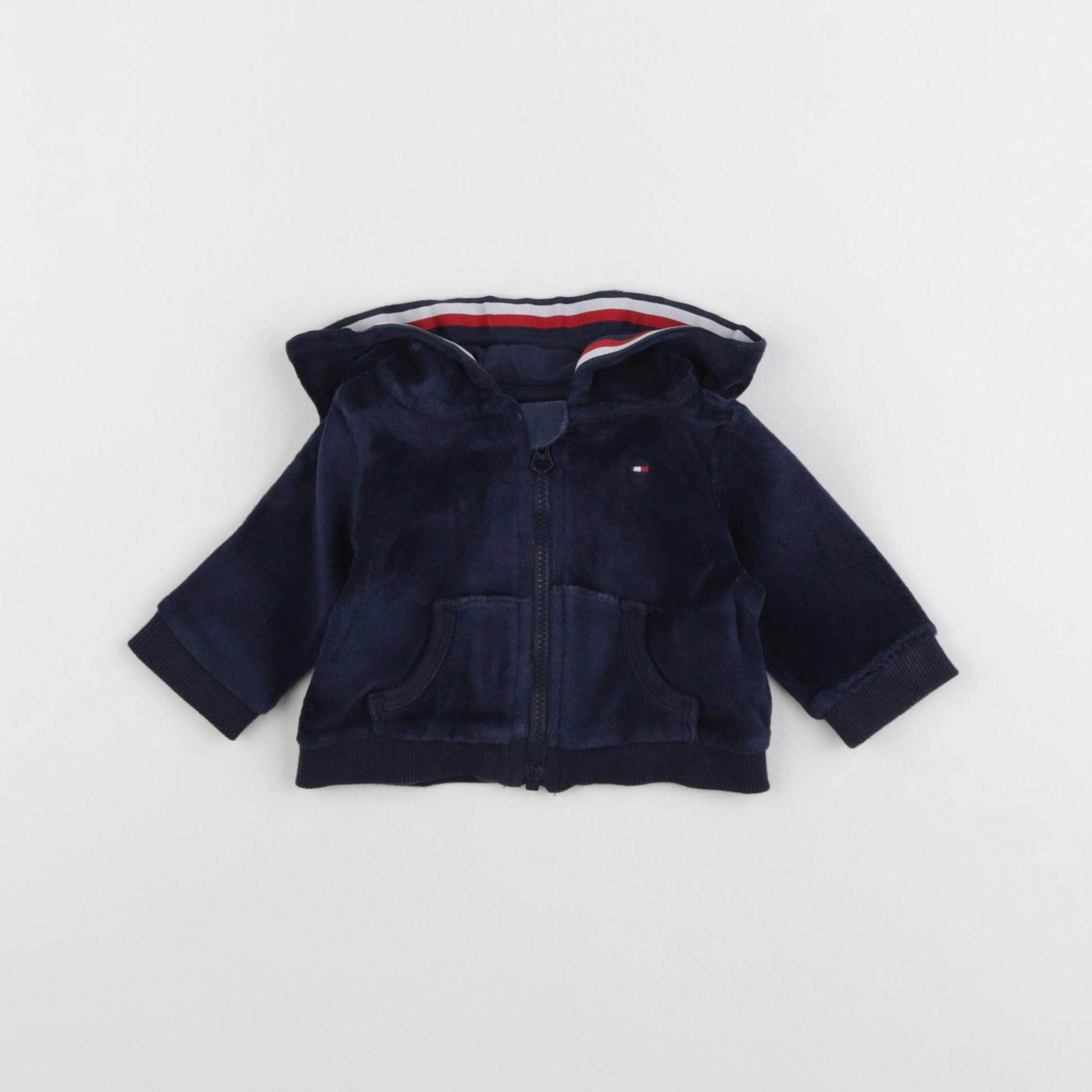 Tommy Hilfiger - sweat bleu - 0/1 mois
