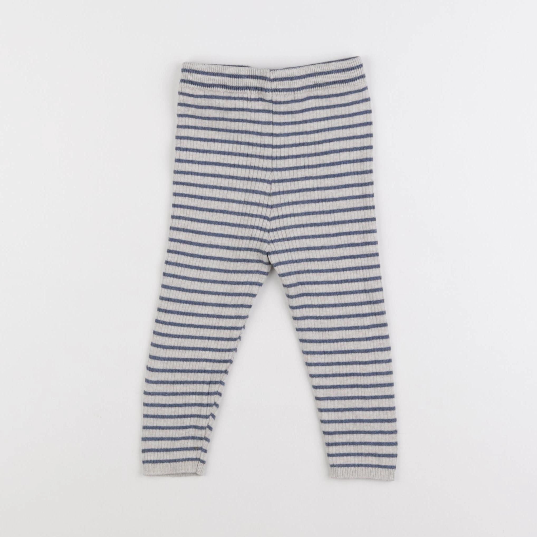 Zara - legging gris, bleu - 12/18 mois