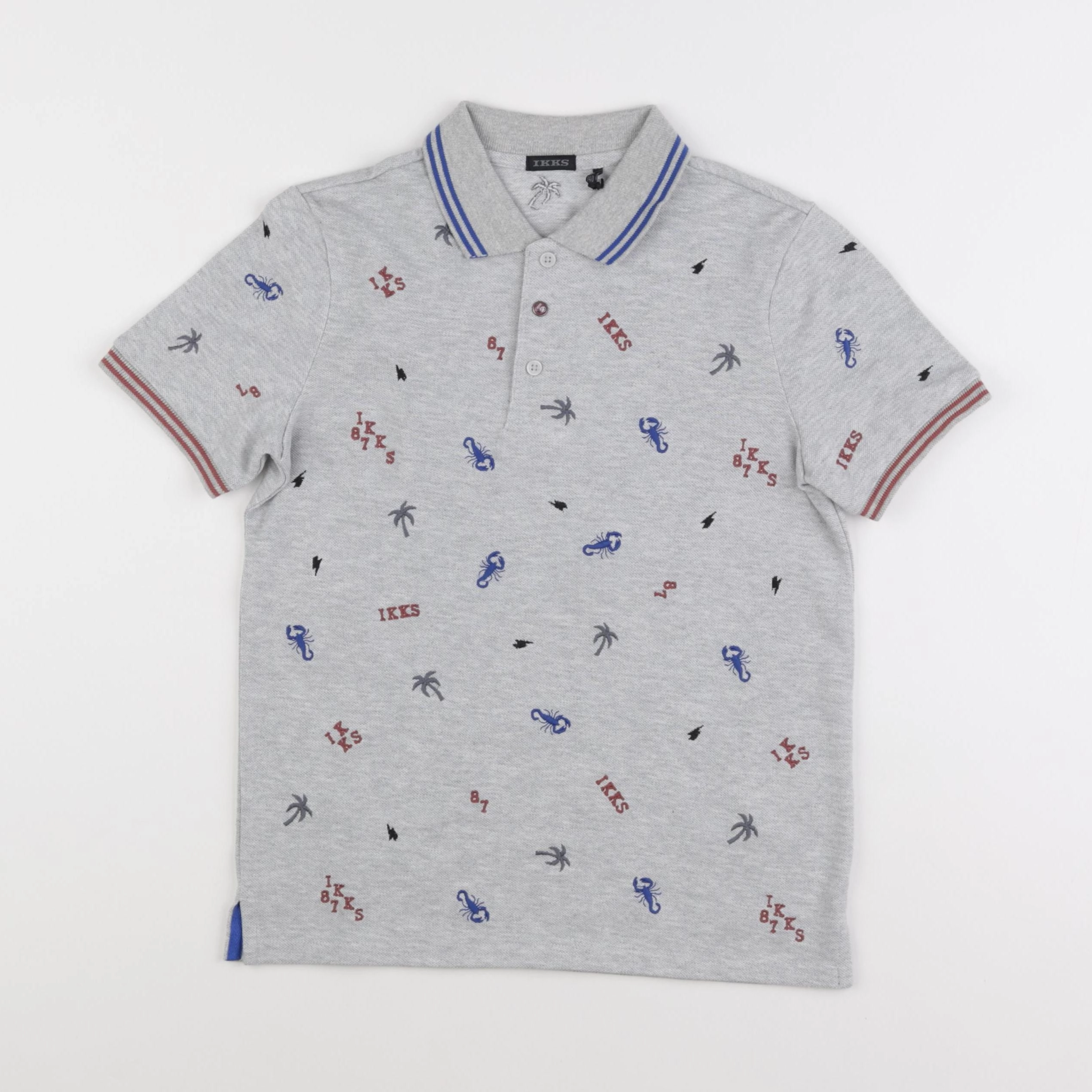 IKKS - polo gris - 10 ans