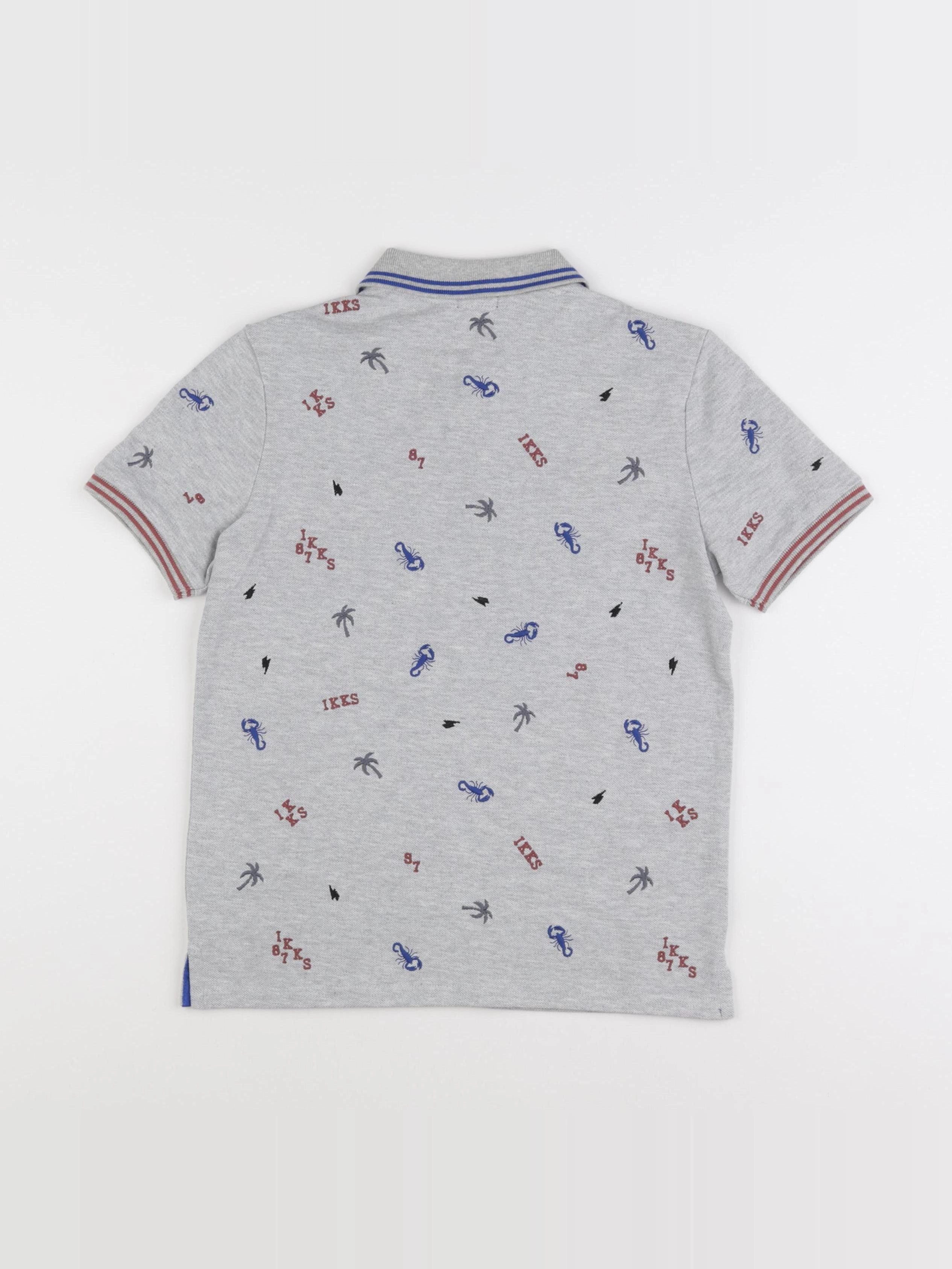 IKKS - polo gris - 10 ans