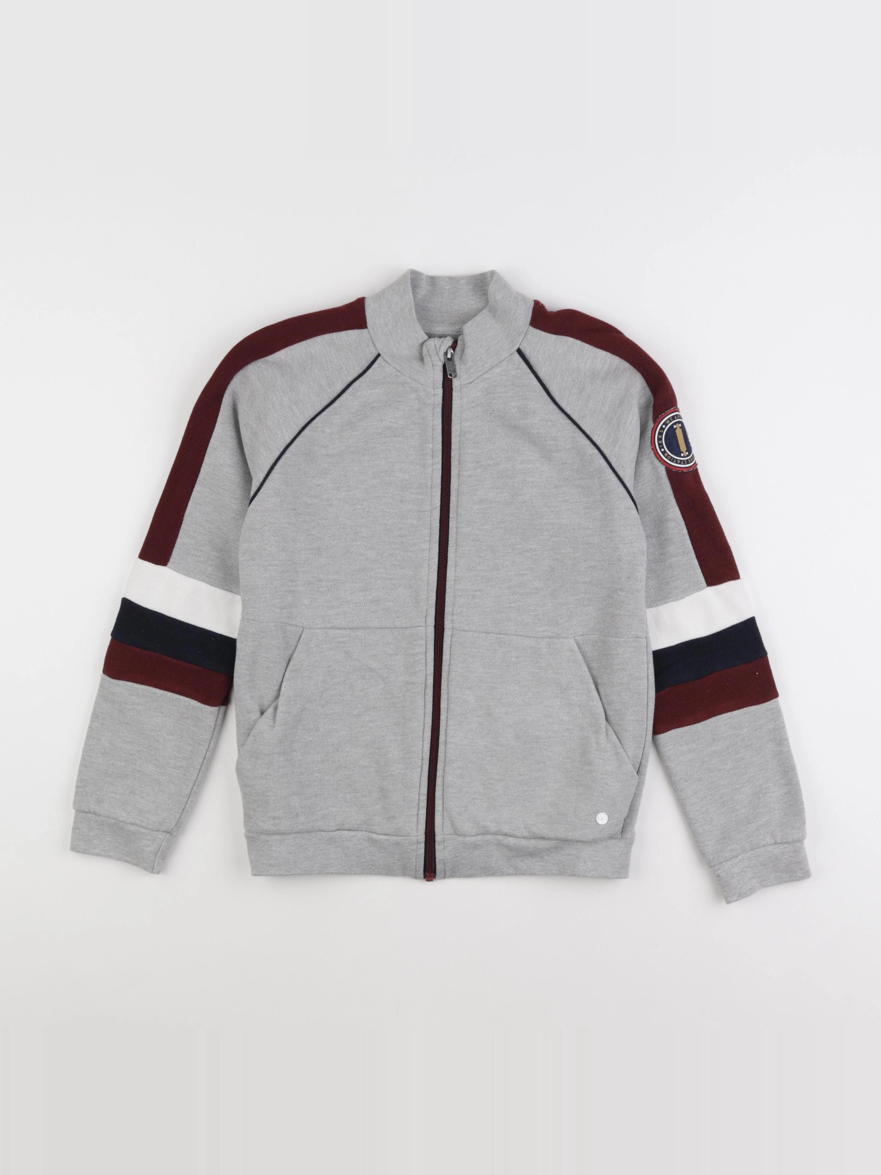 IKKS - sweat gris - 10 ans
