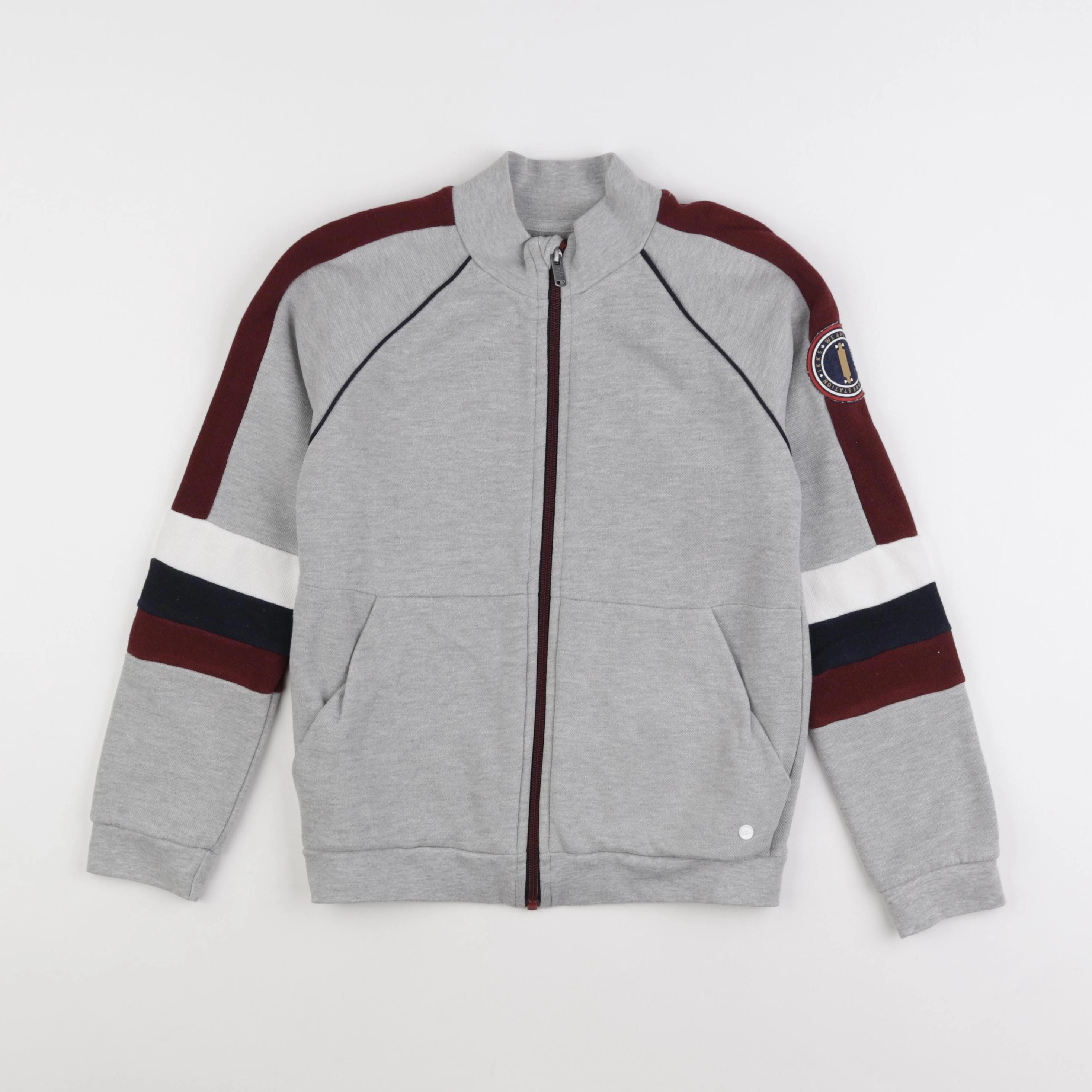 IKKS - sweat gris - 10 ans