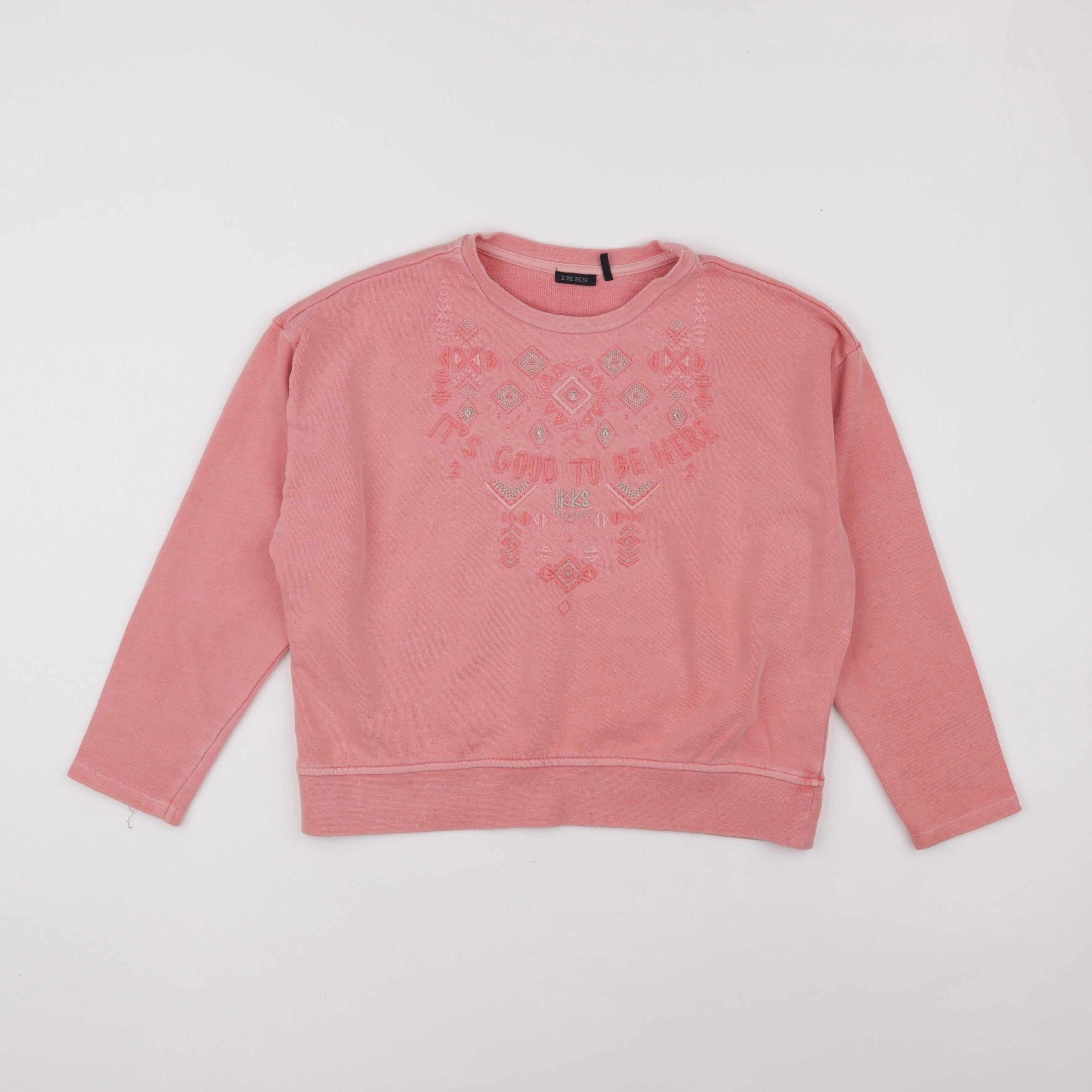 IKKS - sweat rose - 10 ans