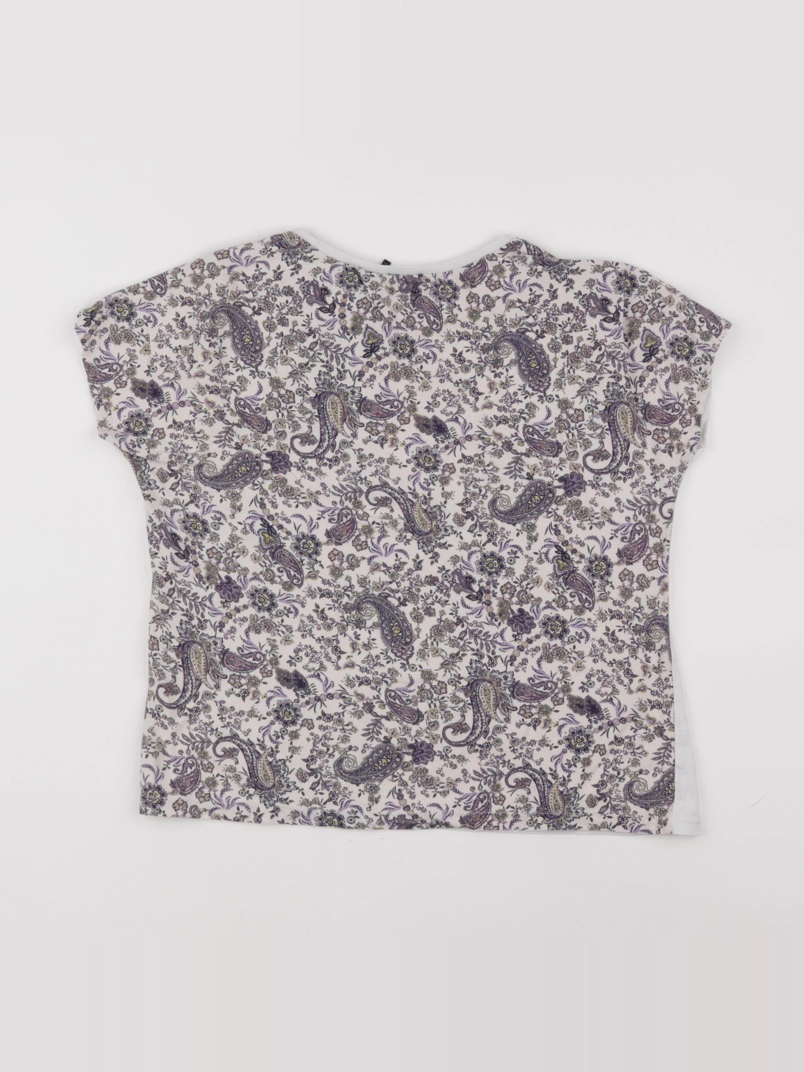 IKKS - tee-shirt imprimé au dos blanc, violet - 12 ans