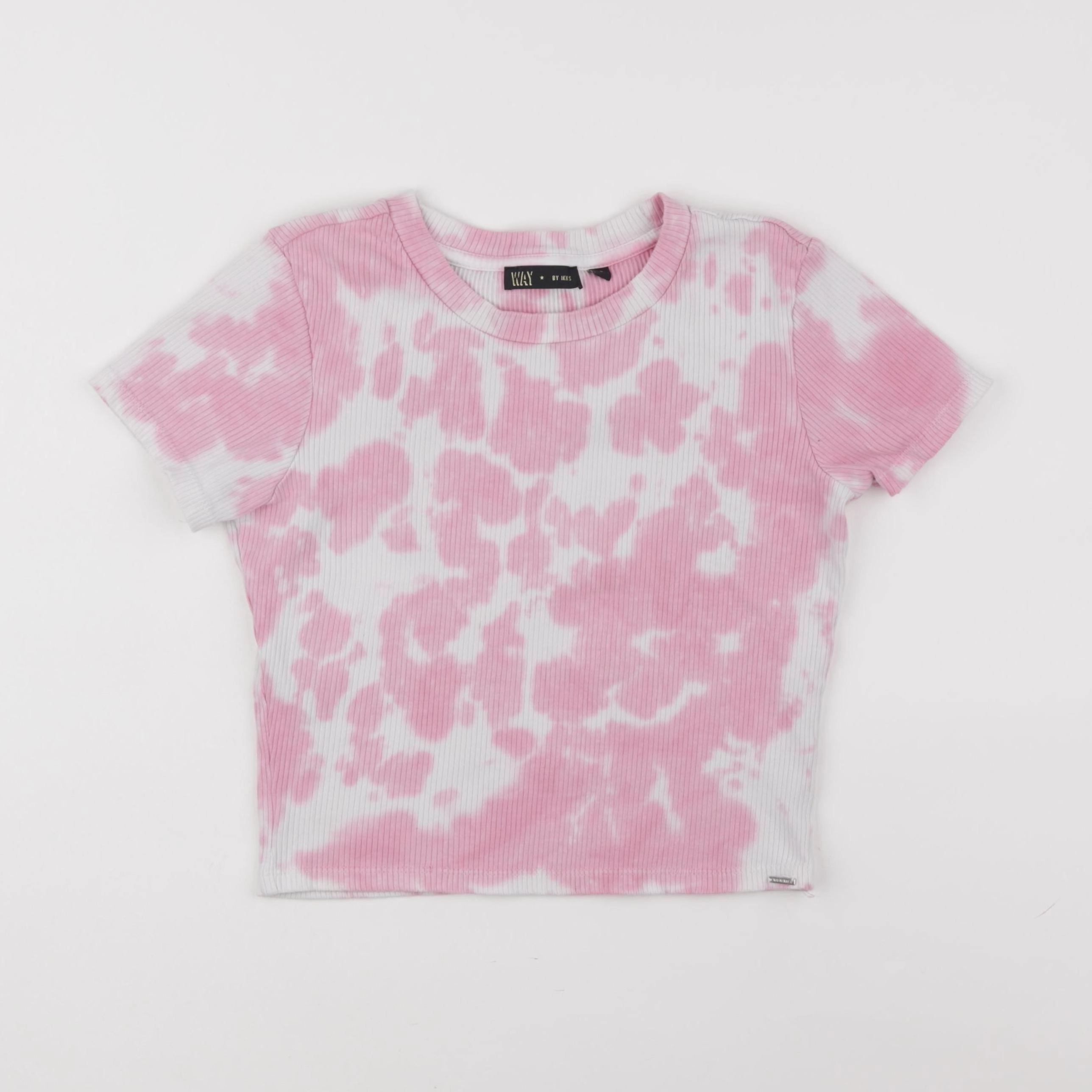 IKKS - tee-shirt blanc, rose - 14 ans