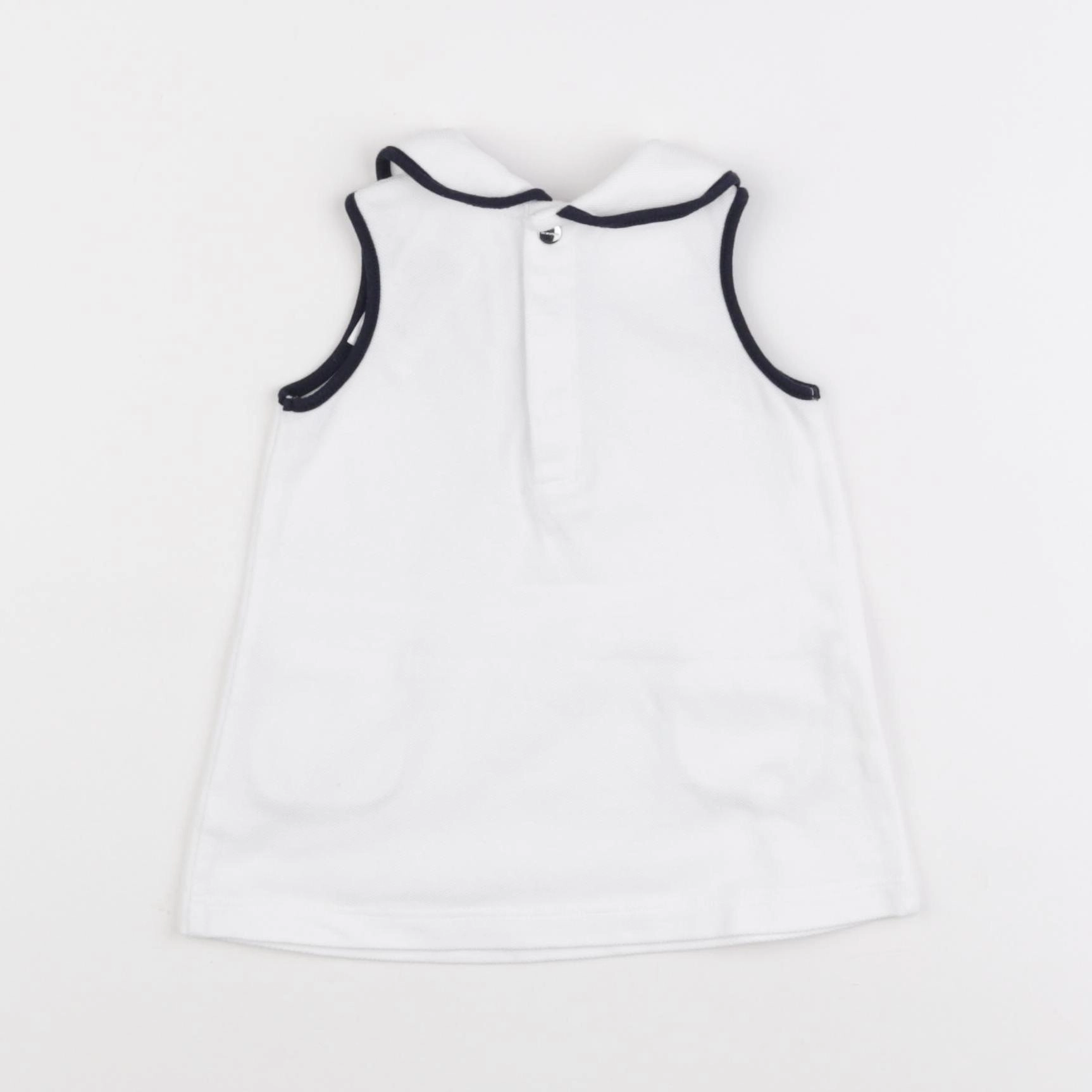 Jacadi - robe blanc, bleu - 6 mois