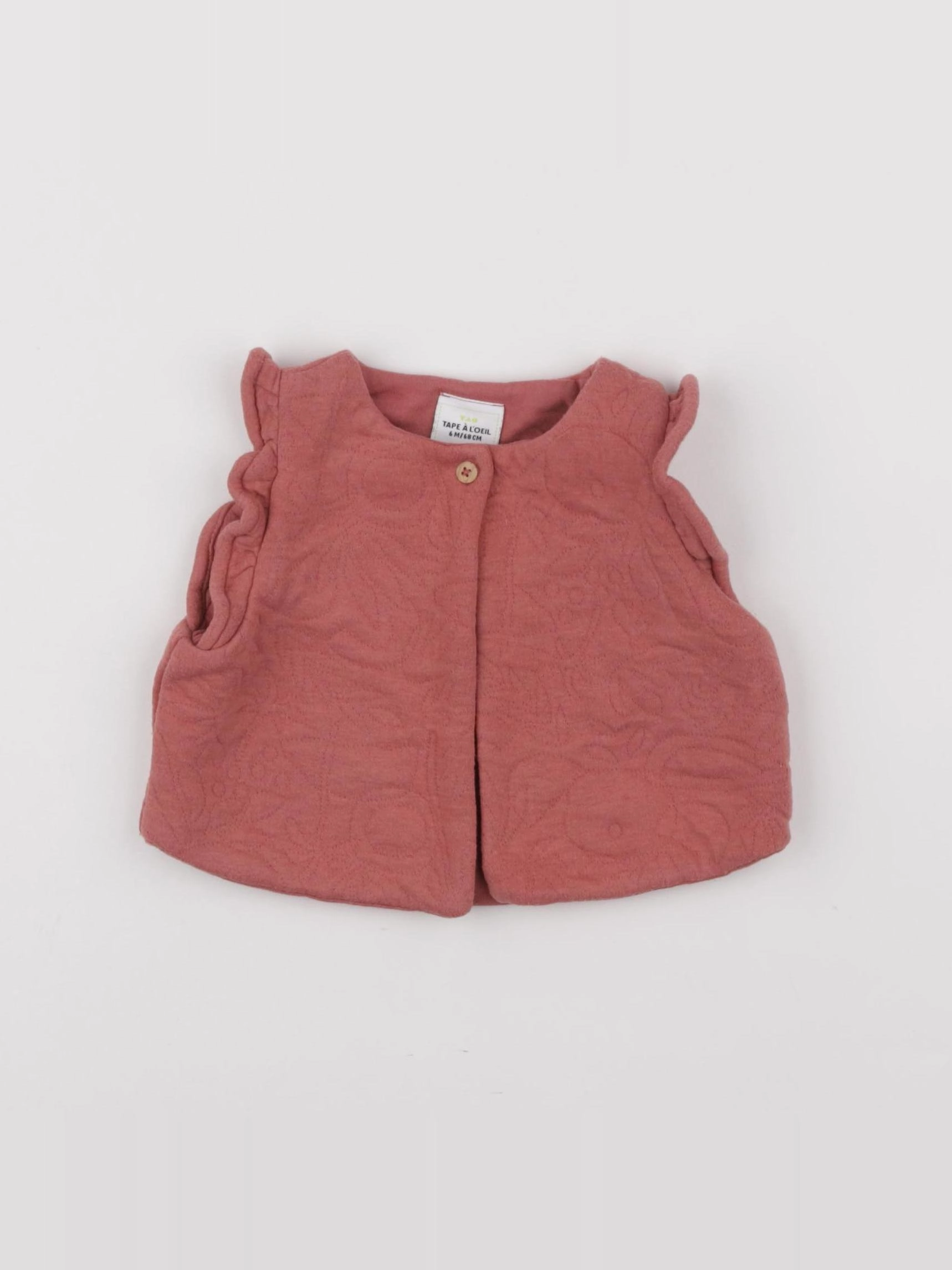 Tape à l'oeil - gilet rose - 6 mois
