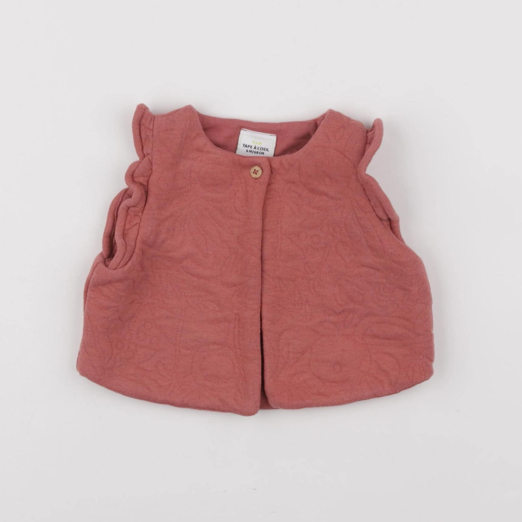 Tape à l'oeil - gilet rose - 6 mois