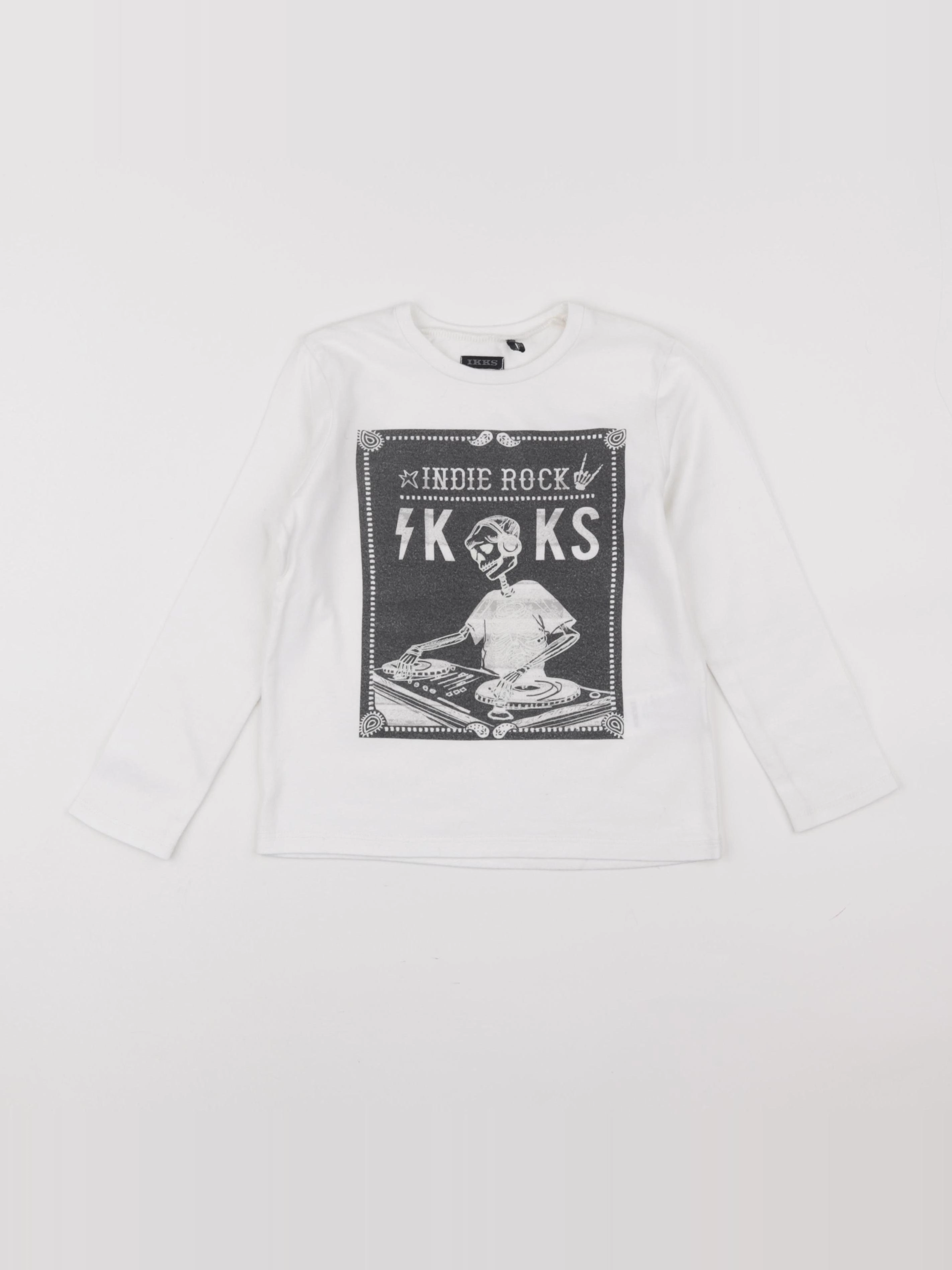 IKKS - tee-shirt blanc - 5 ans