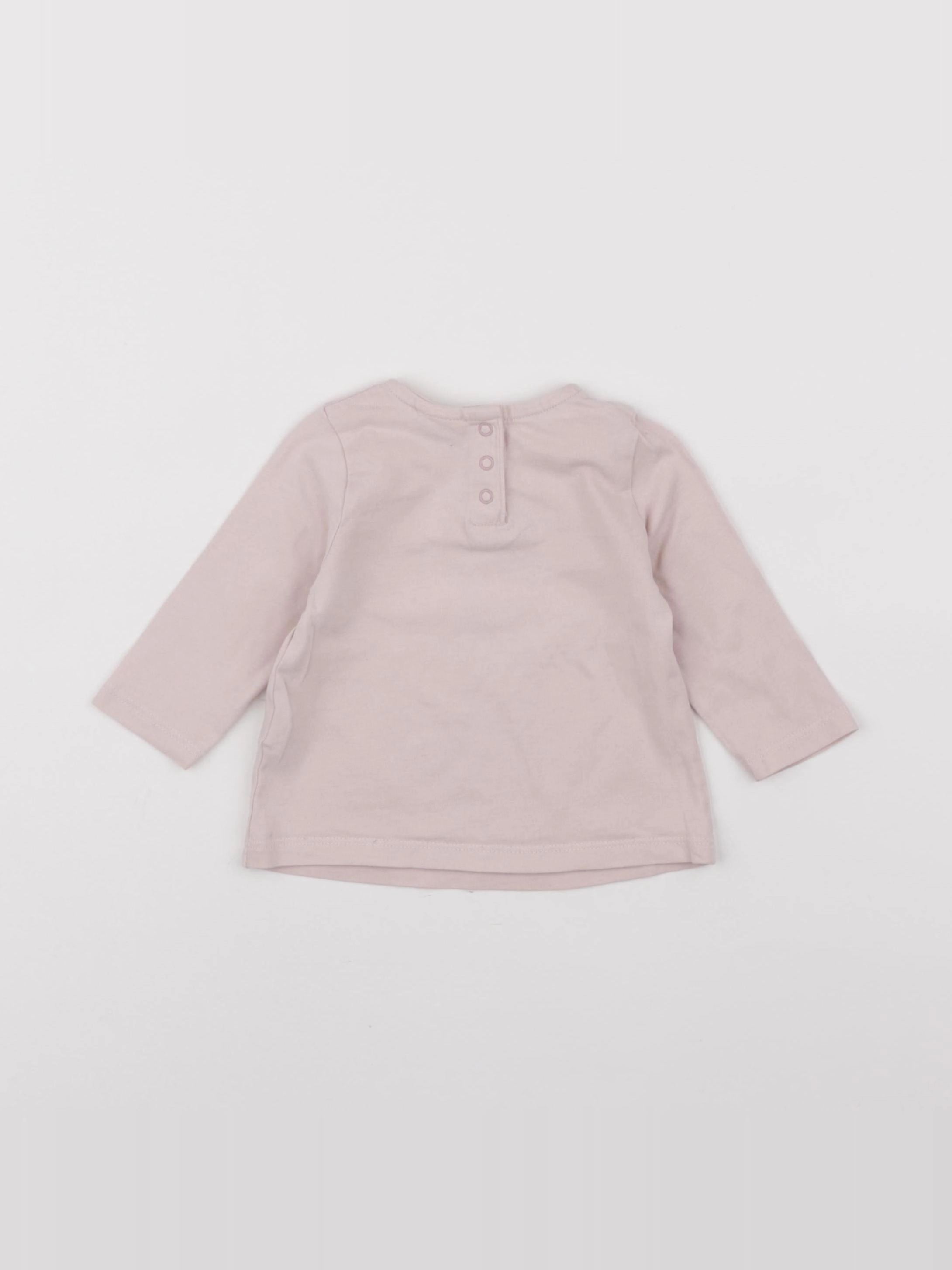 Tape à l'oeil - tee-shirt rose - 6 mois