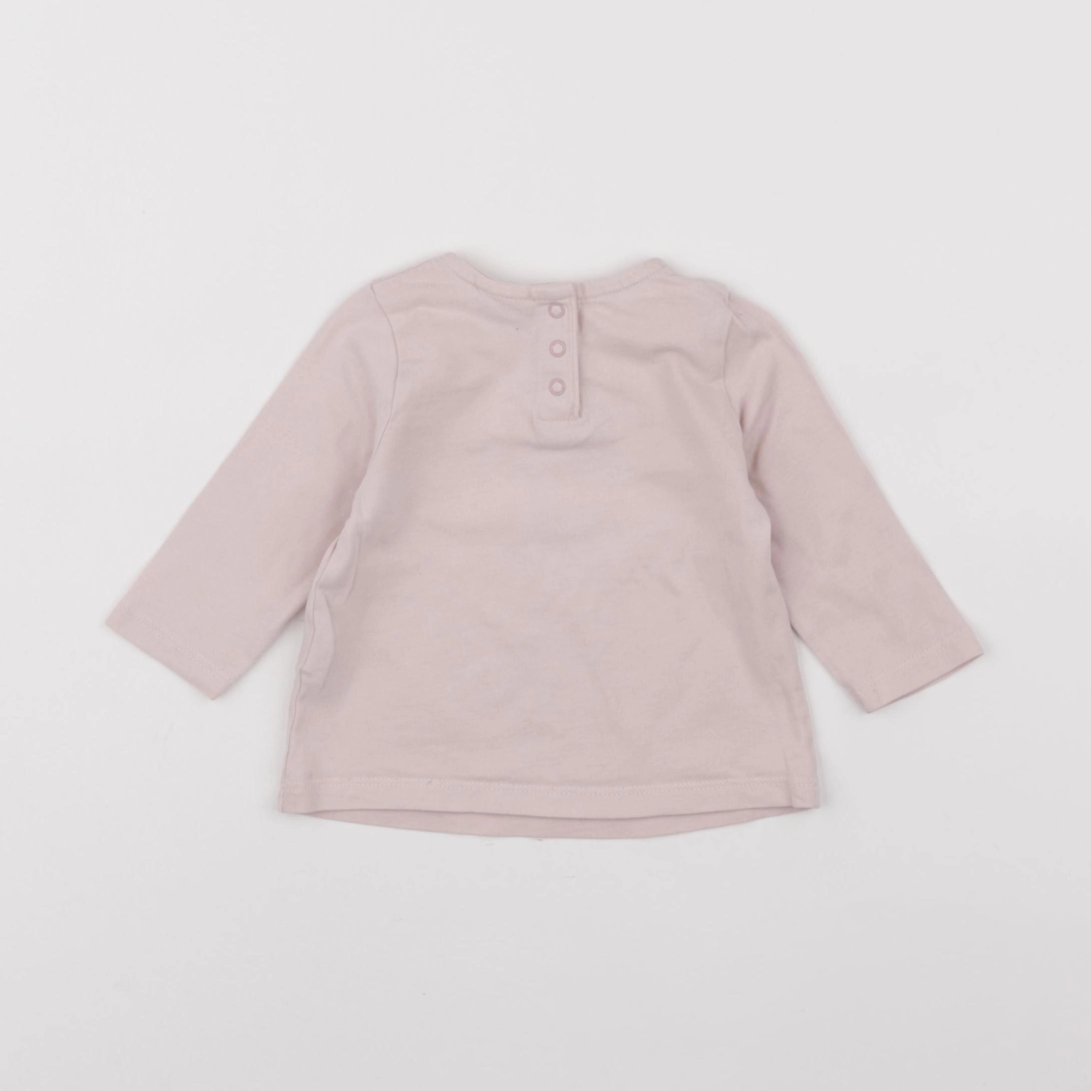 Tape à l'oeil - tee-shirt rose - 6 mois