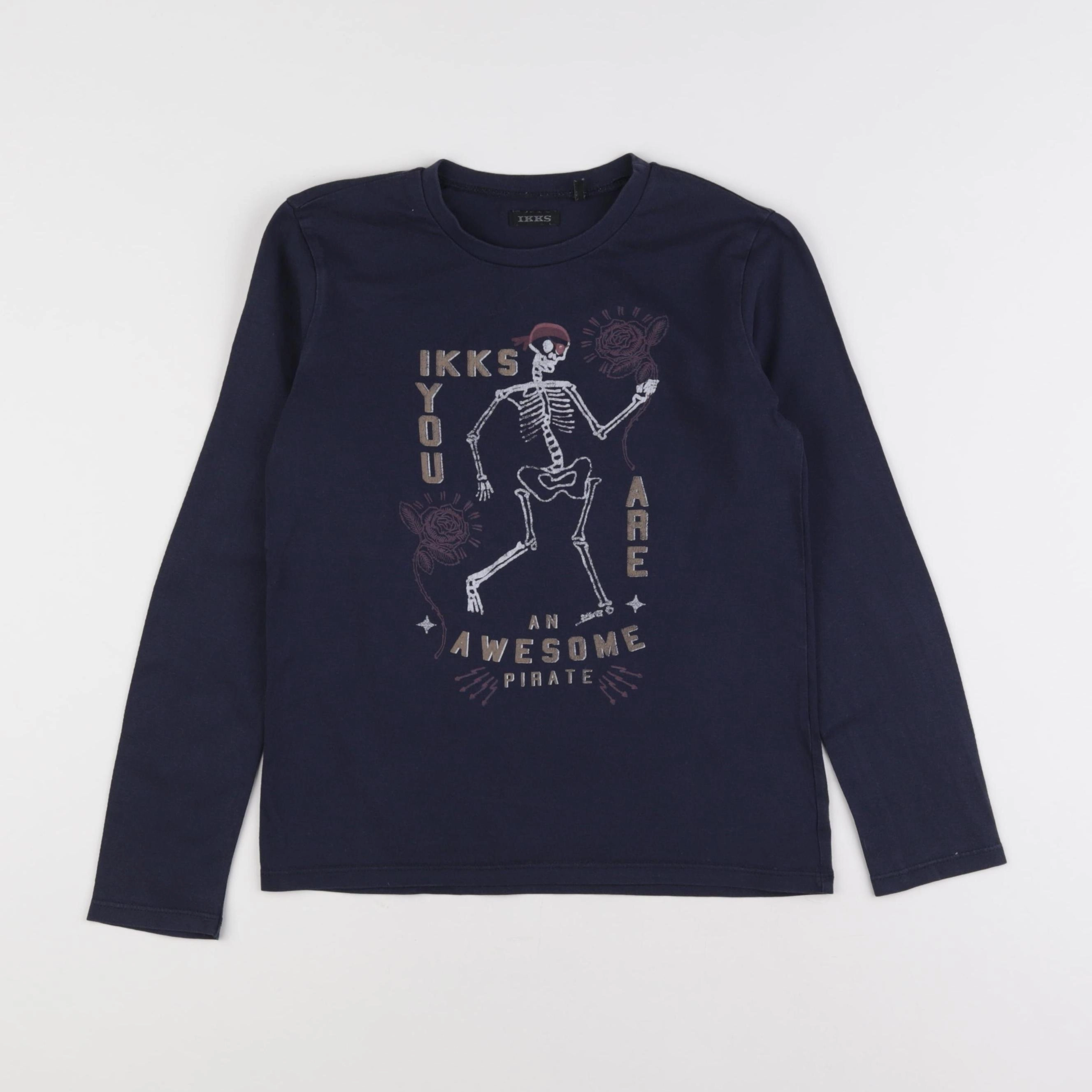 IKKS - tee-shirt bleu - 8 ans