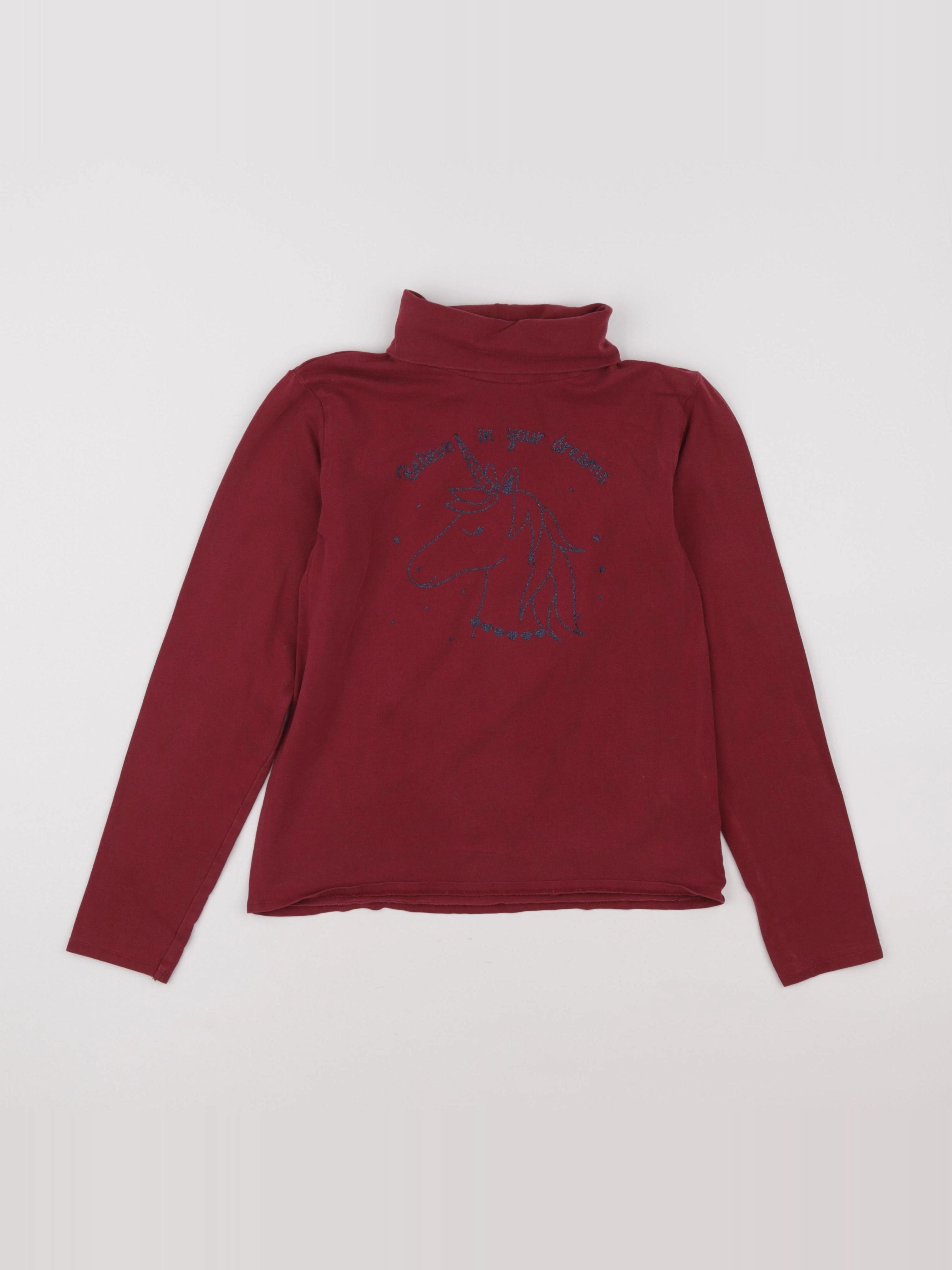 Vertbaudet - sous-pull rouge - 10 ans