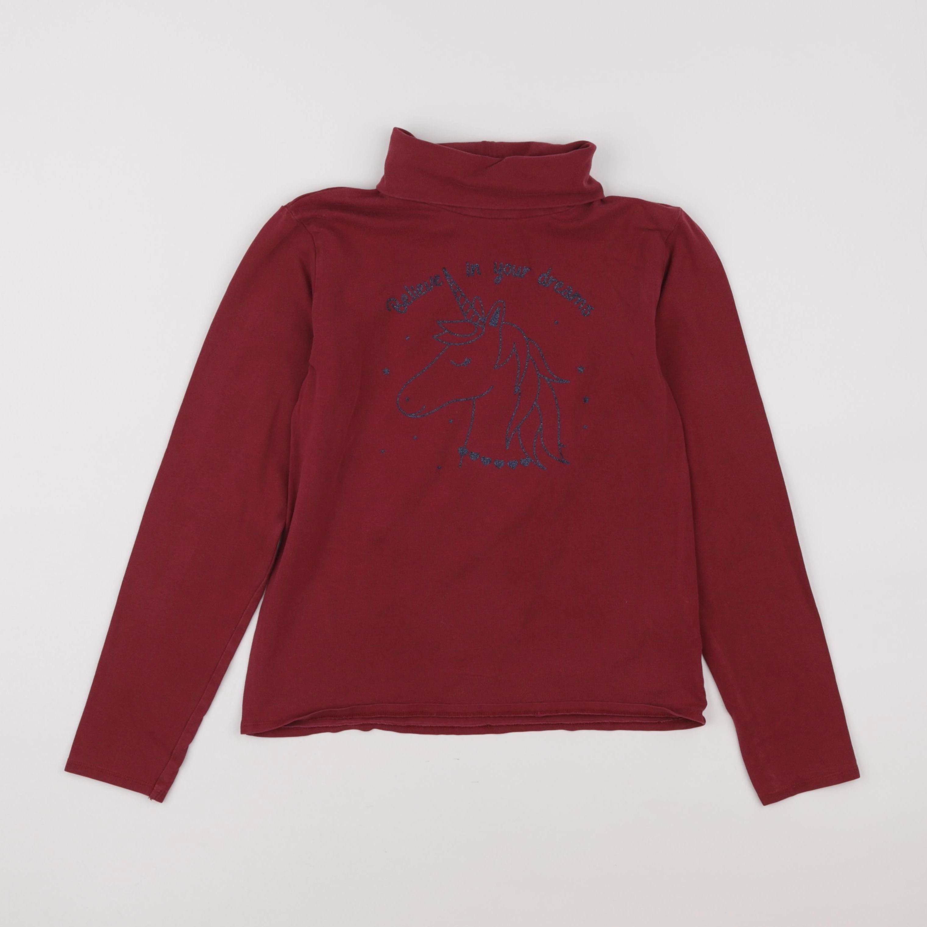 Vertbaudet - sous-pull rouge - 10 ans