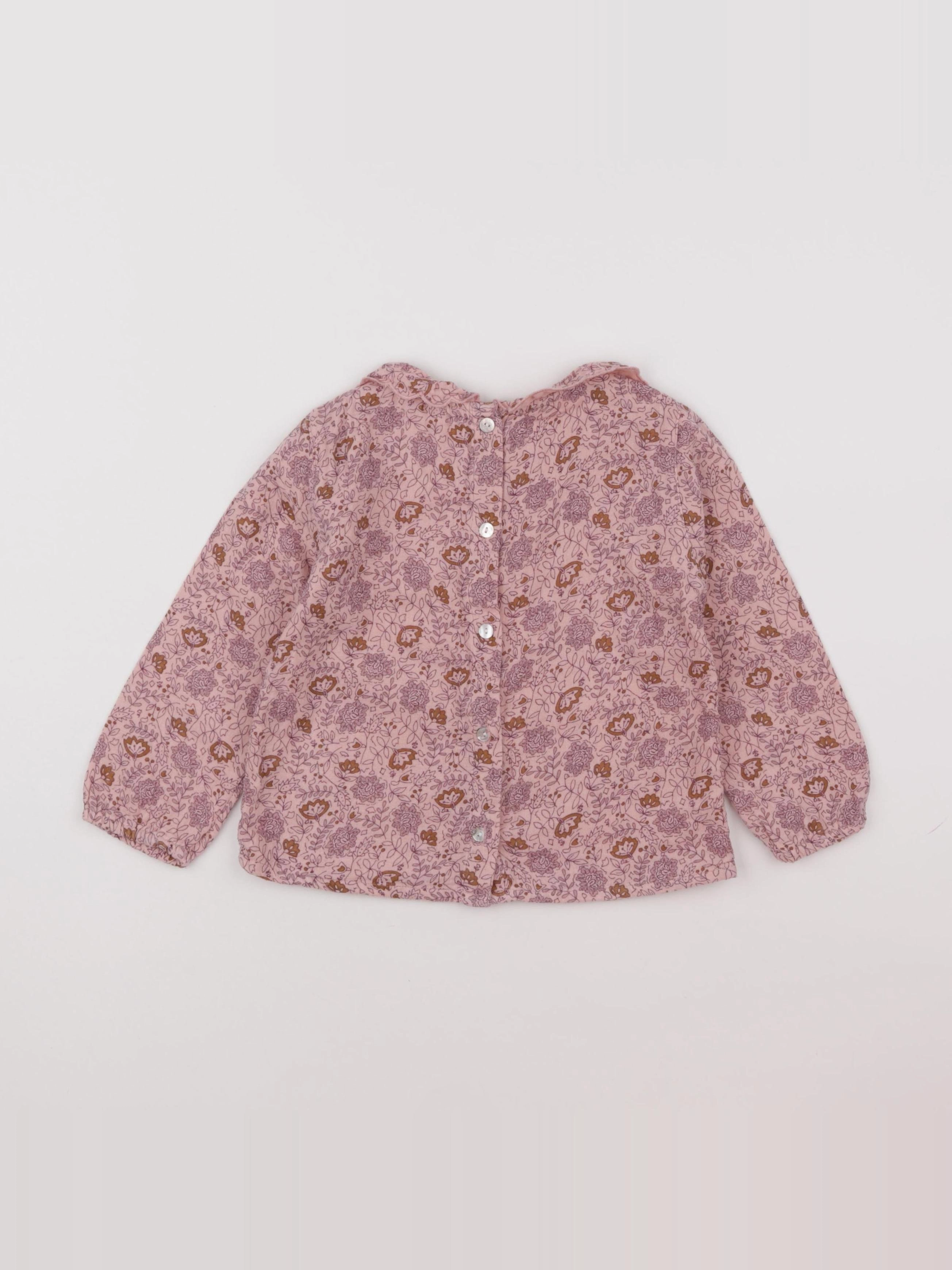Little Cigogne - blouse violet - 3 ans