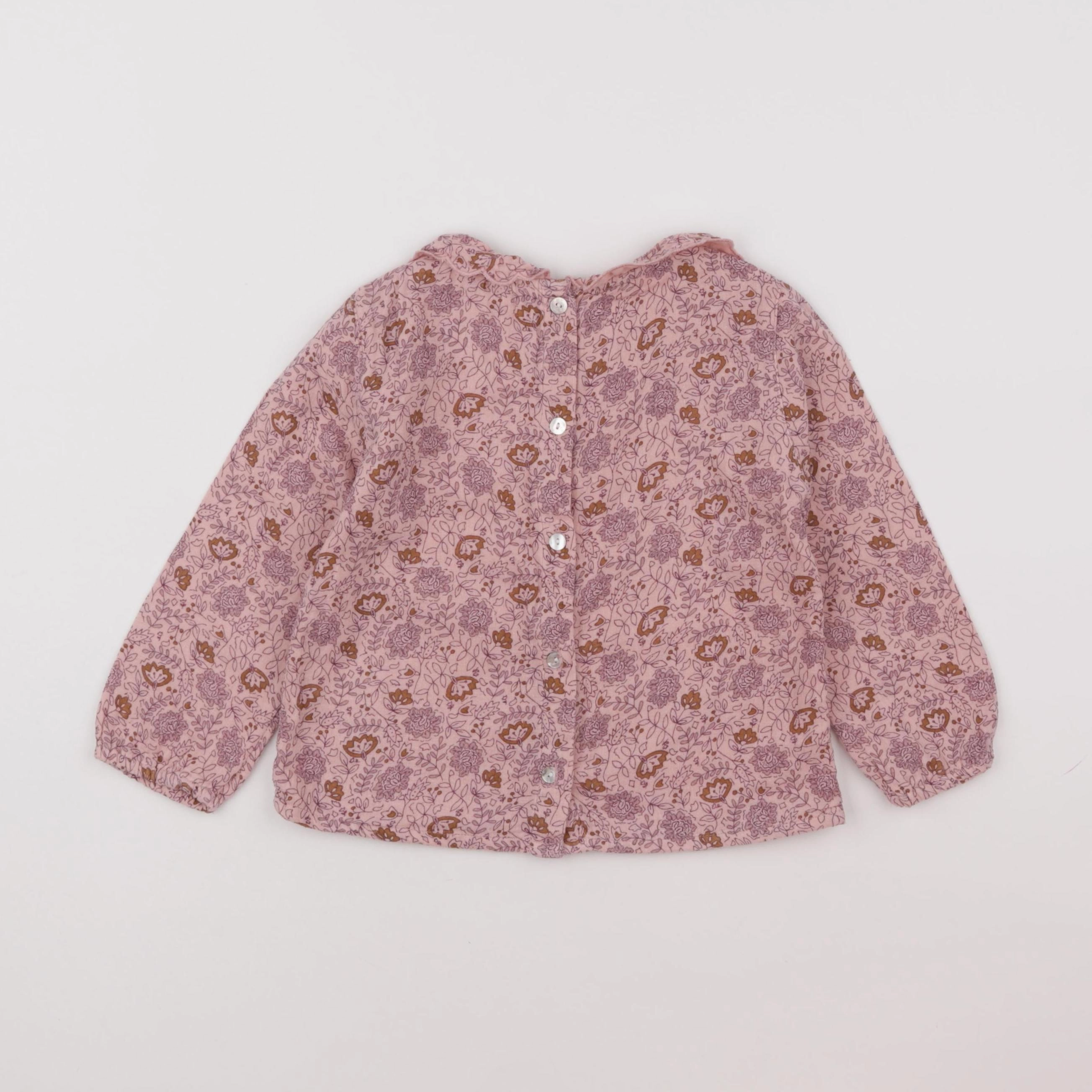 Little Cigogne - blouse violet - 3 ans