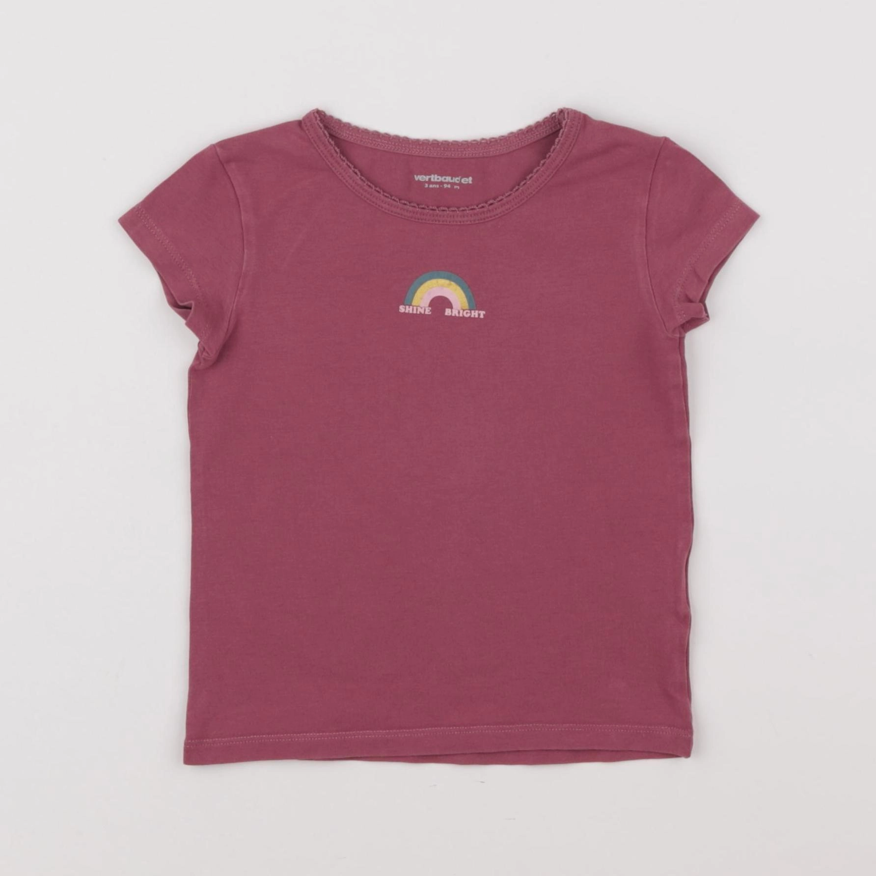 Vertbaudet - maillot de corps violet - 3 ans