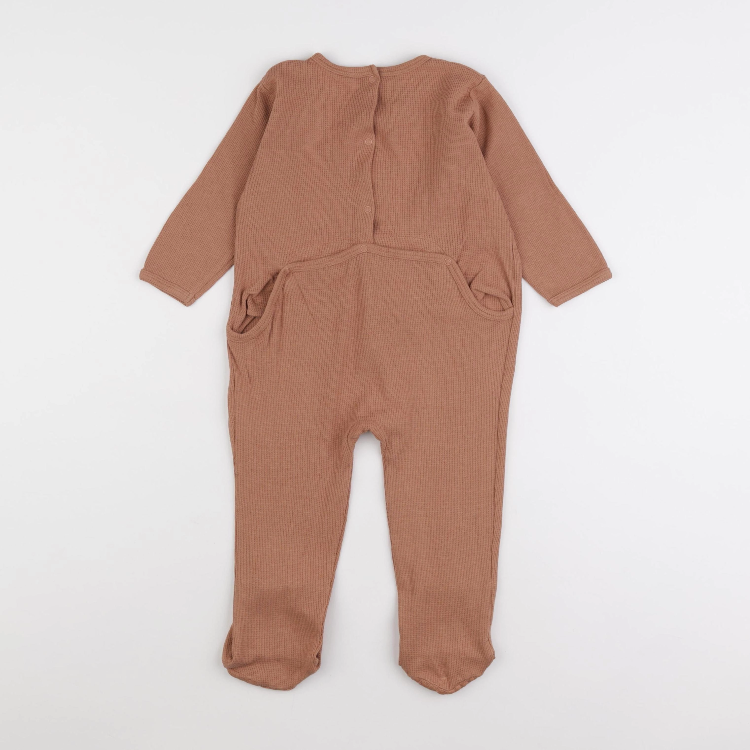 Vertbaudet - pyjama coton marron - 24 mois