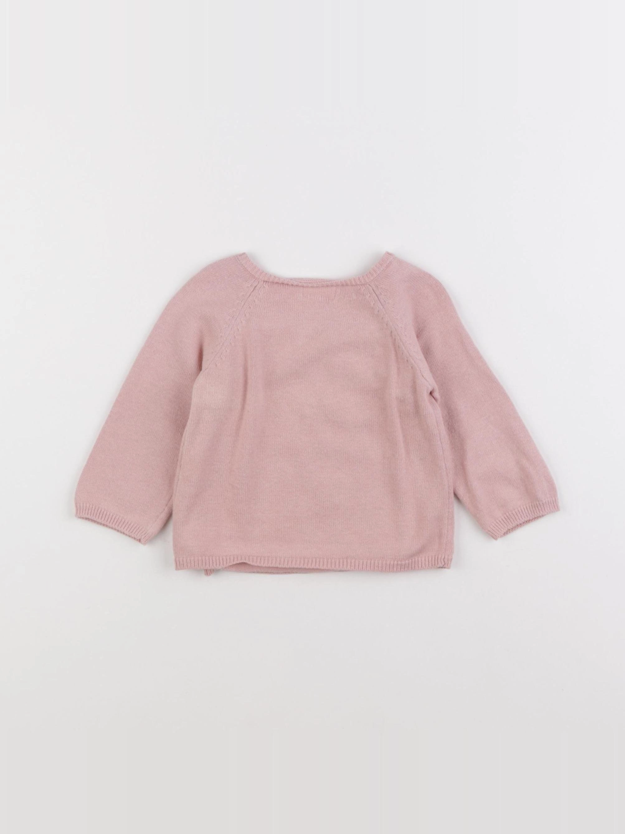Natalys - pull rose - 6 mois