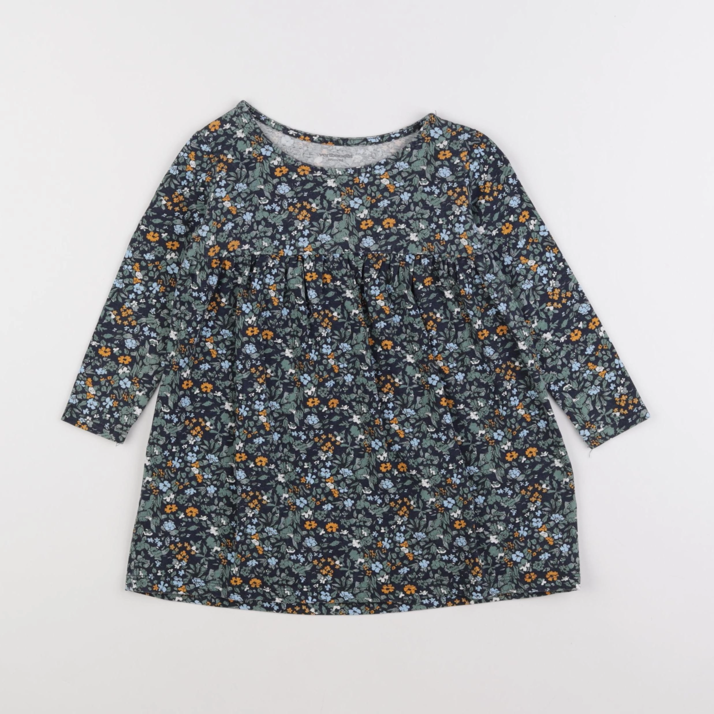 Vertbaudet - robe vert - 3 ans