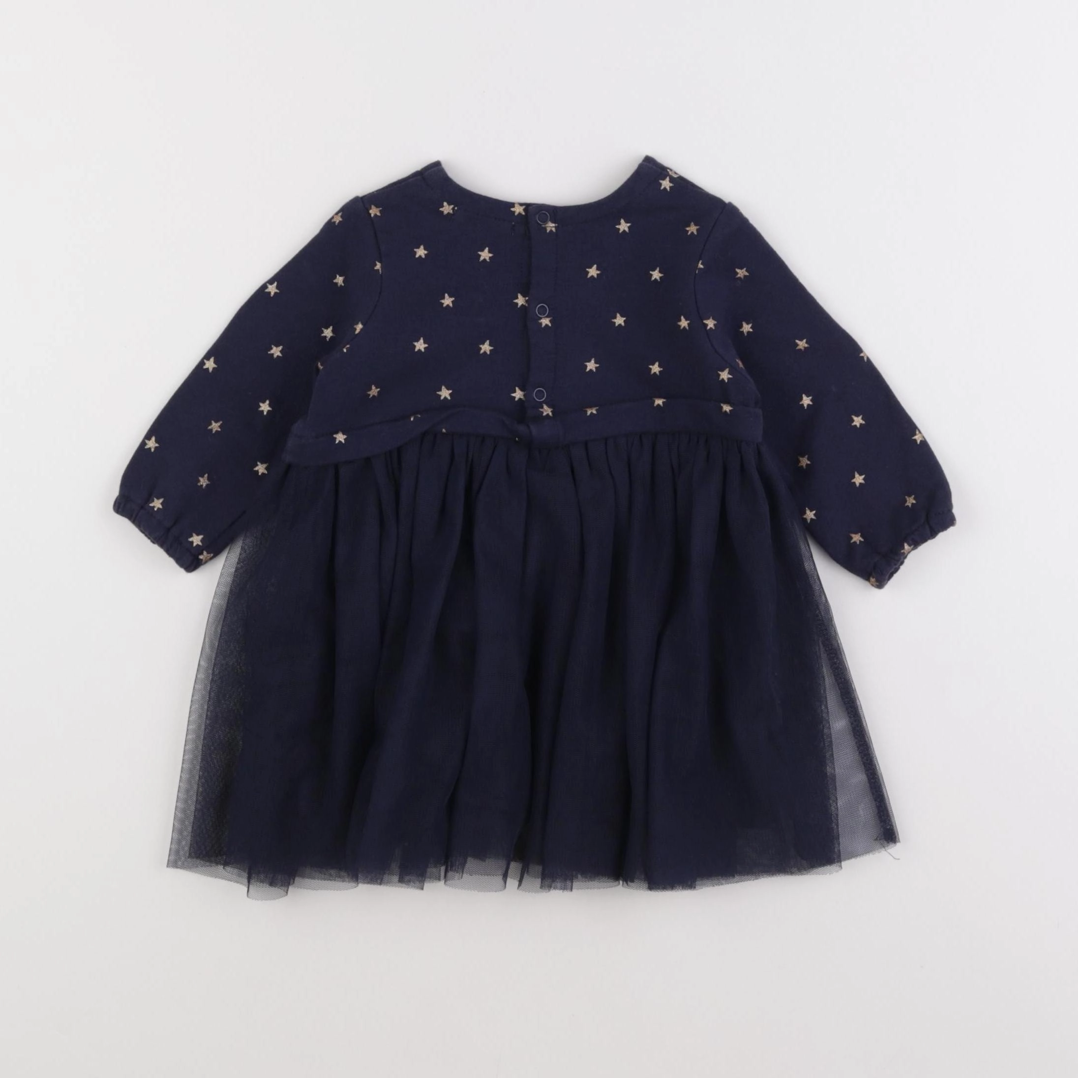 Boutchou - robe or, bleu - 6 mois