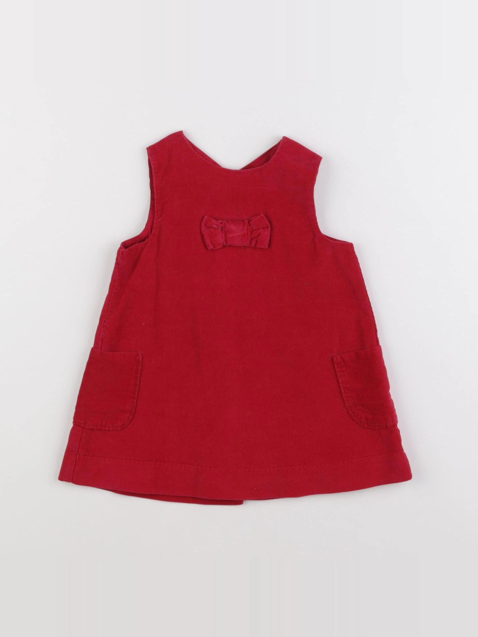 Jacadi - robe rouge - 12 mois