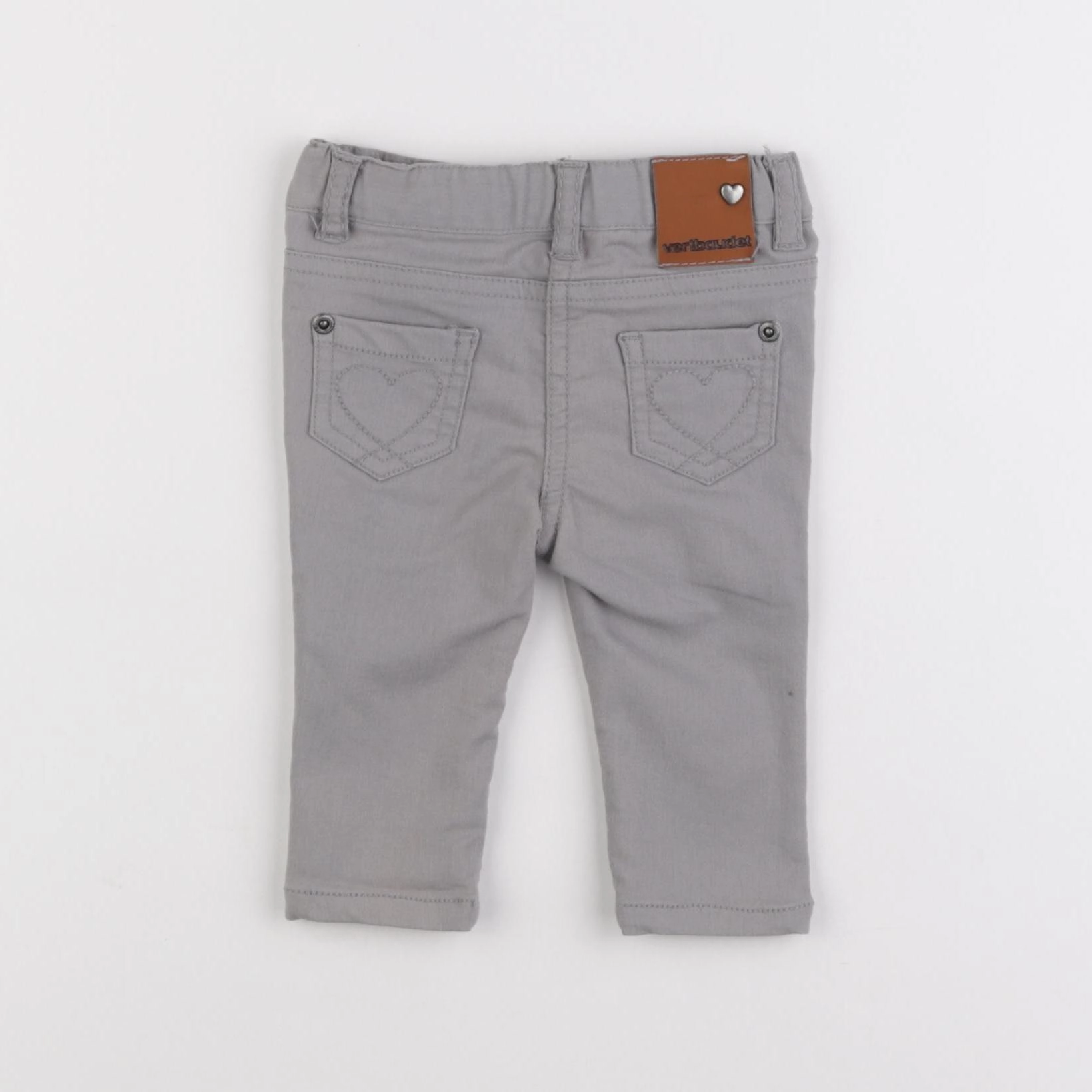 Vertbaudet - jean gris - 3 mois