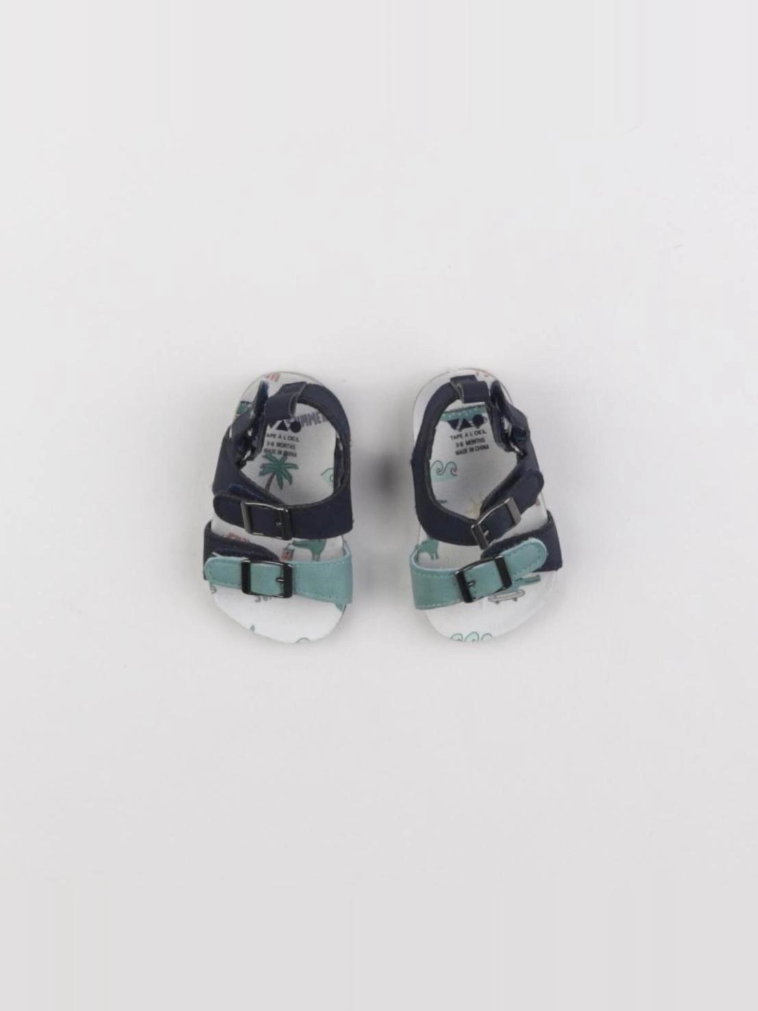 Tape à l'oeil - chaussons bleu, vert - pointure 17