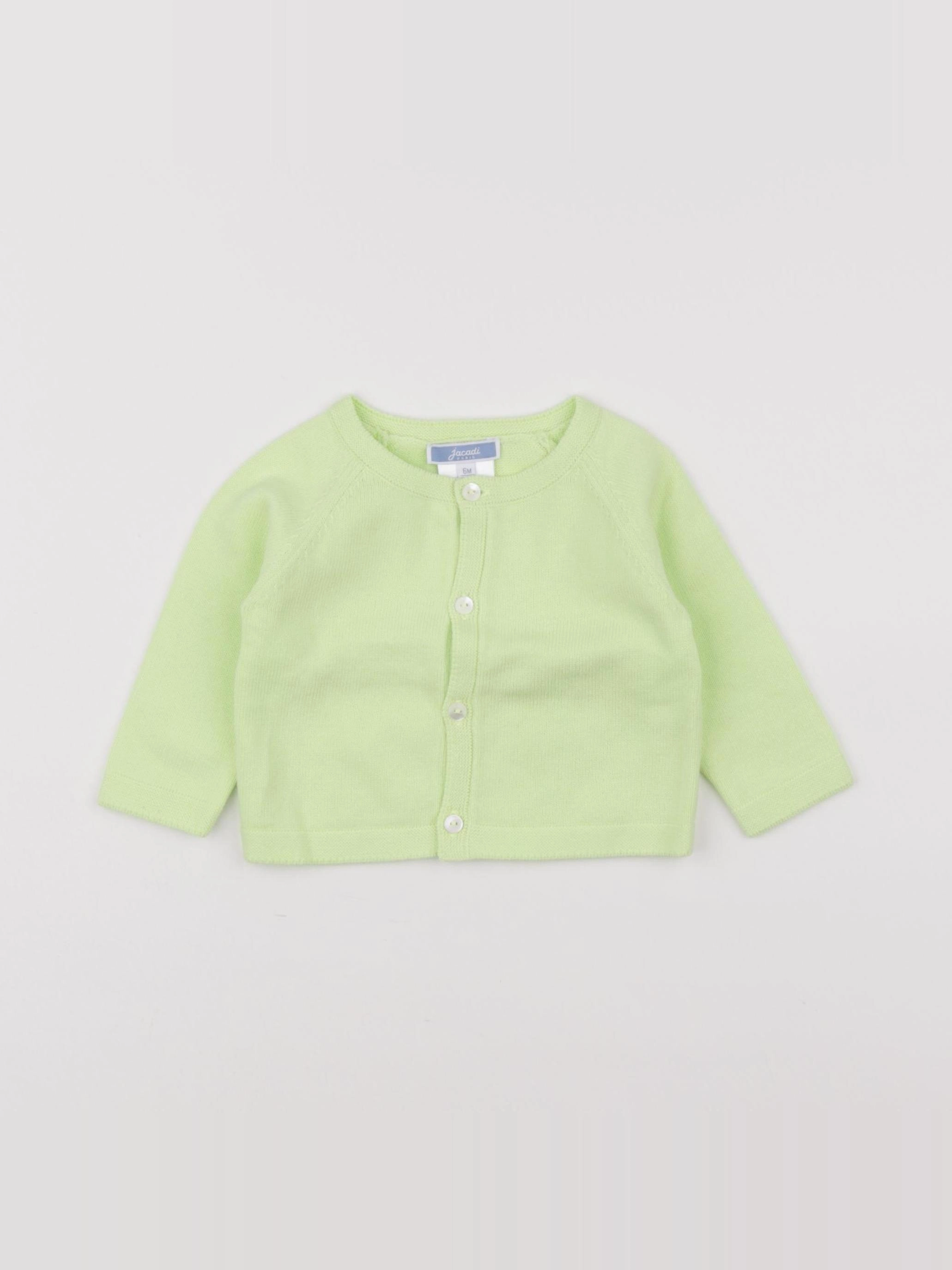 Jacadi - gilet vert - 6 mois