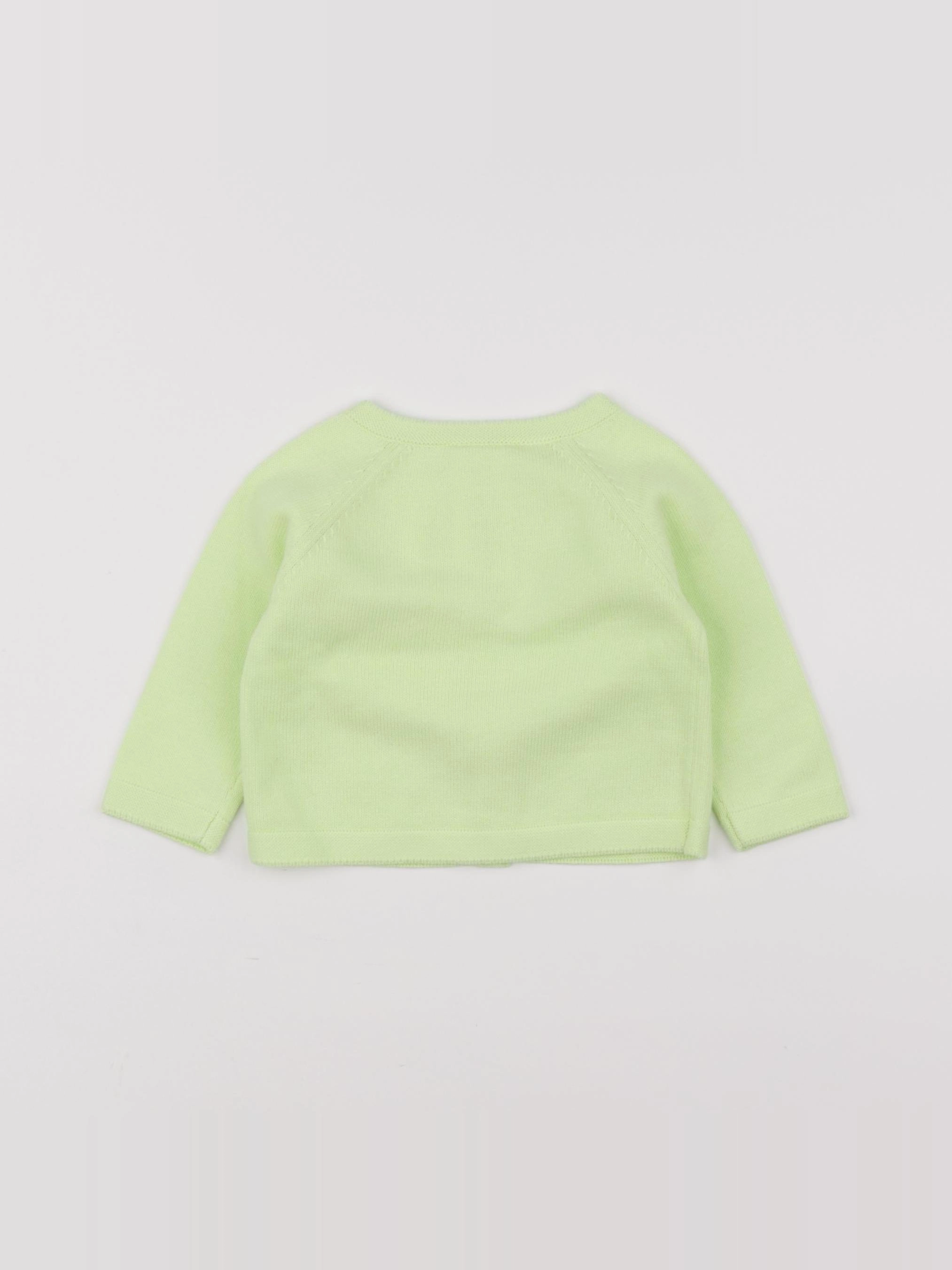 Jacadi - gilet vert - 6 mois