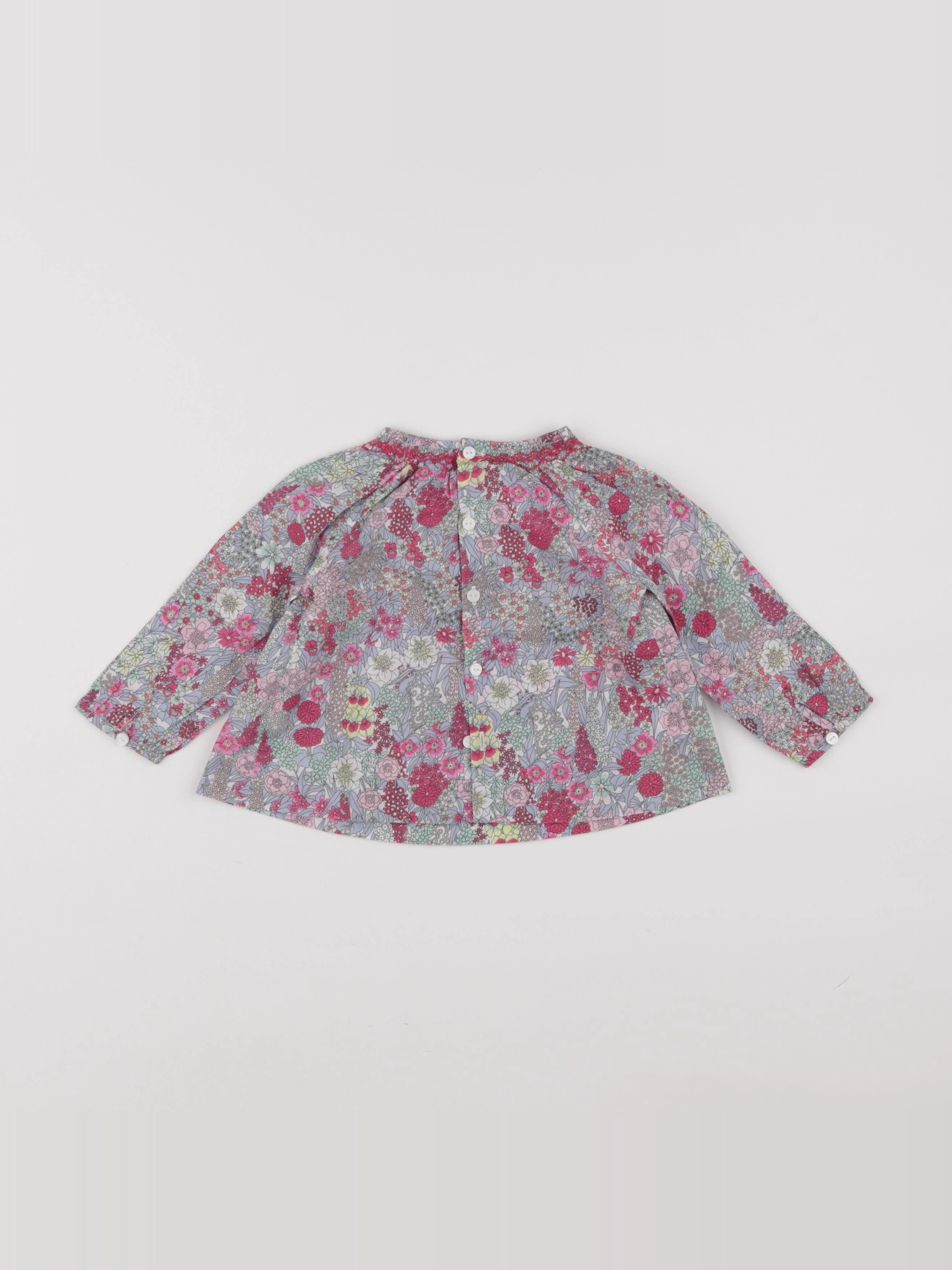 Jacadi - blouse liberty multicolore - 12 mois