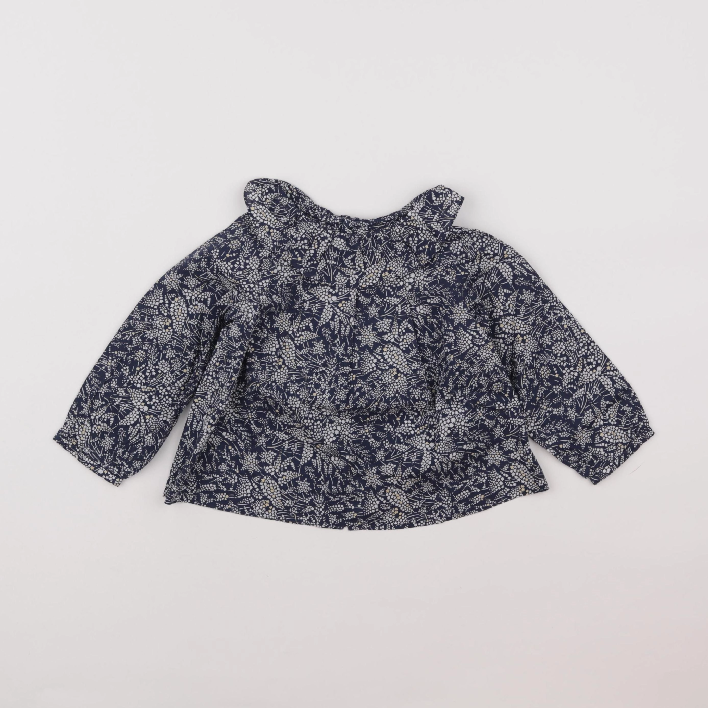 Jacadi - blouse liberty bleu - 2 ans