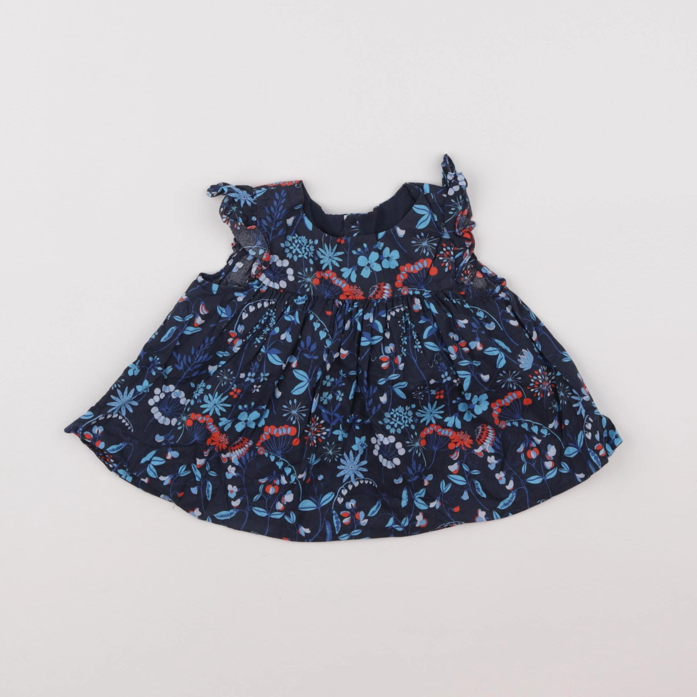 Jacadi - blouse liberty bleu - 18 mois