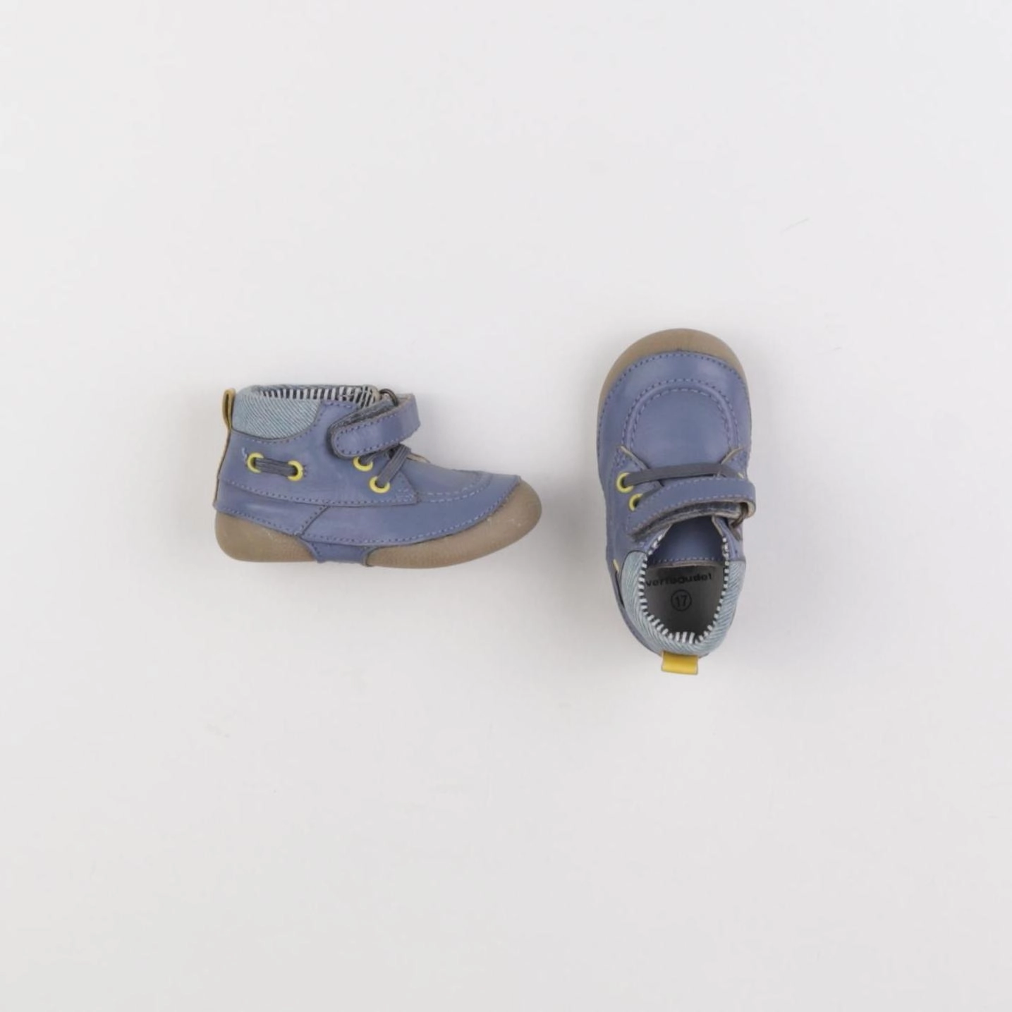 Vertbaudet - chaussons bleu - pointure 17