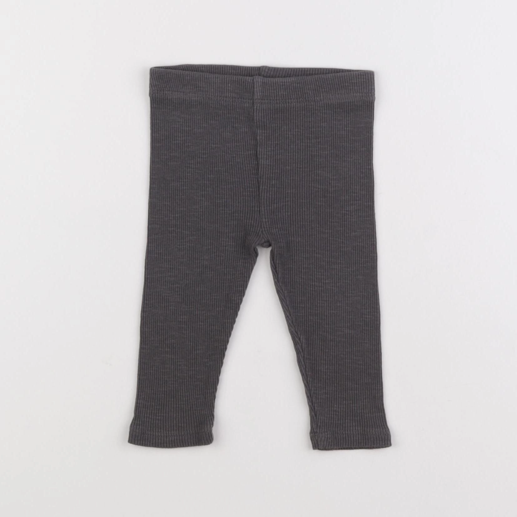 Vertbaudet - legging gris - 12 mois
