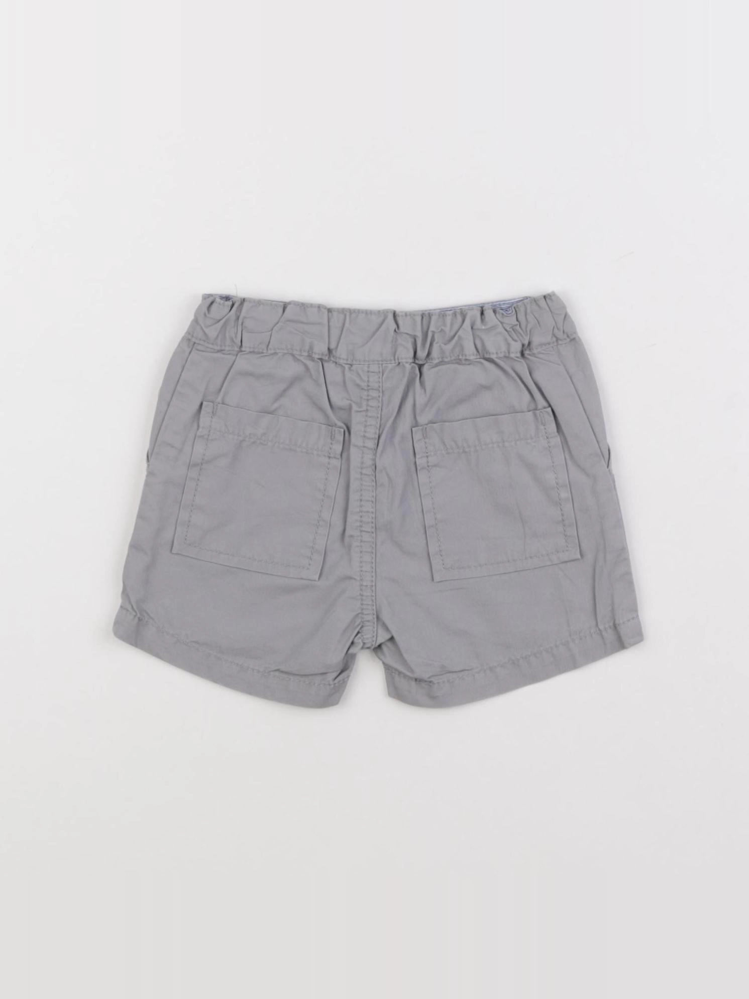 Petit Bateau - short gris - 3 mois