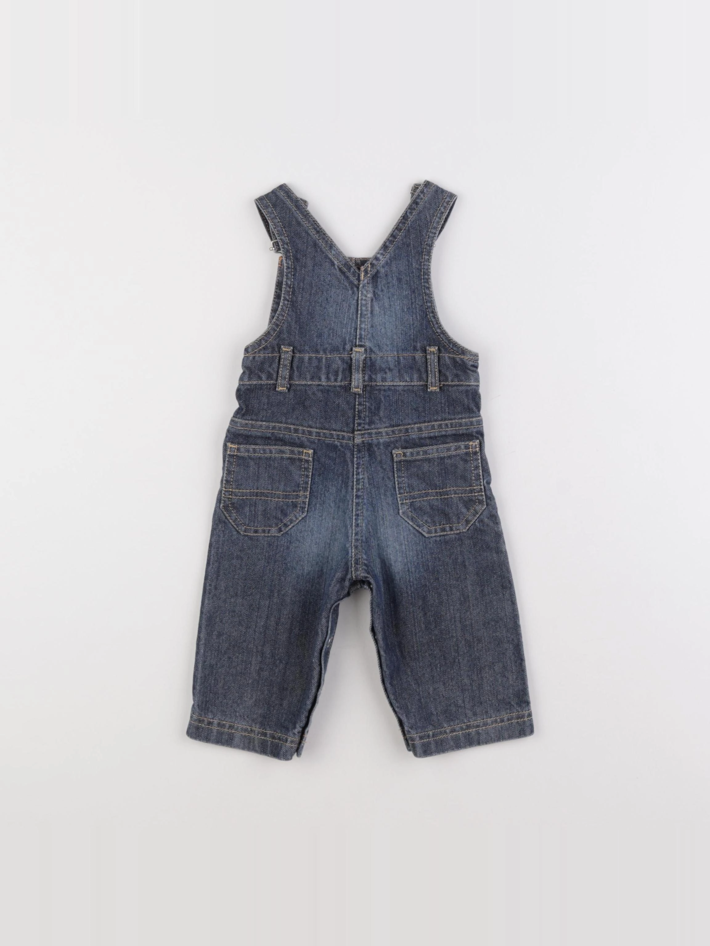 Petit Bateau - salopette bleu - 3 mois