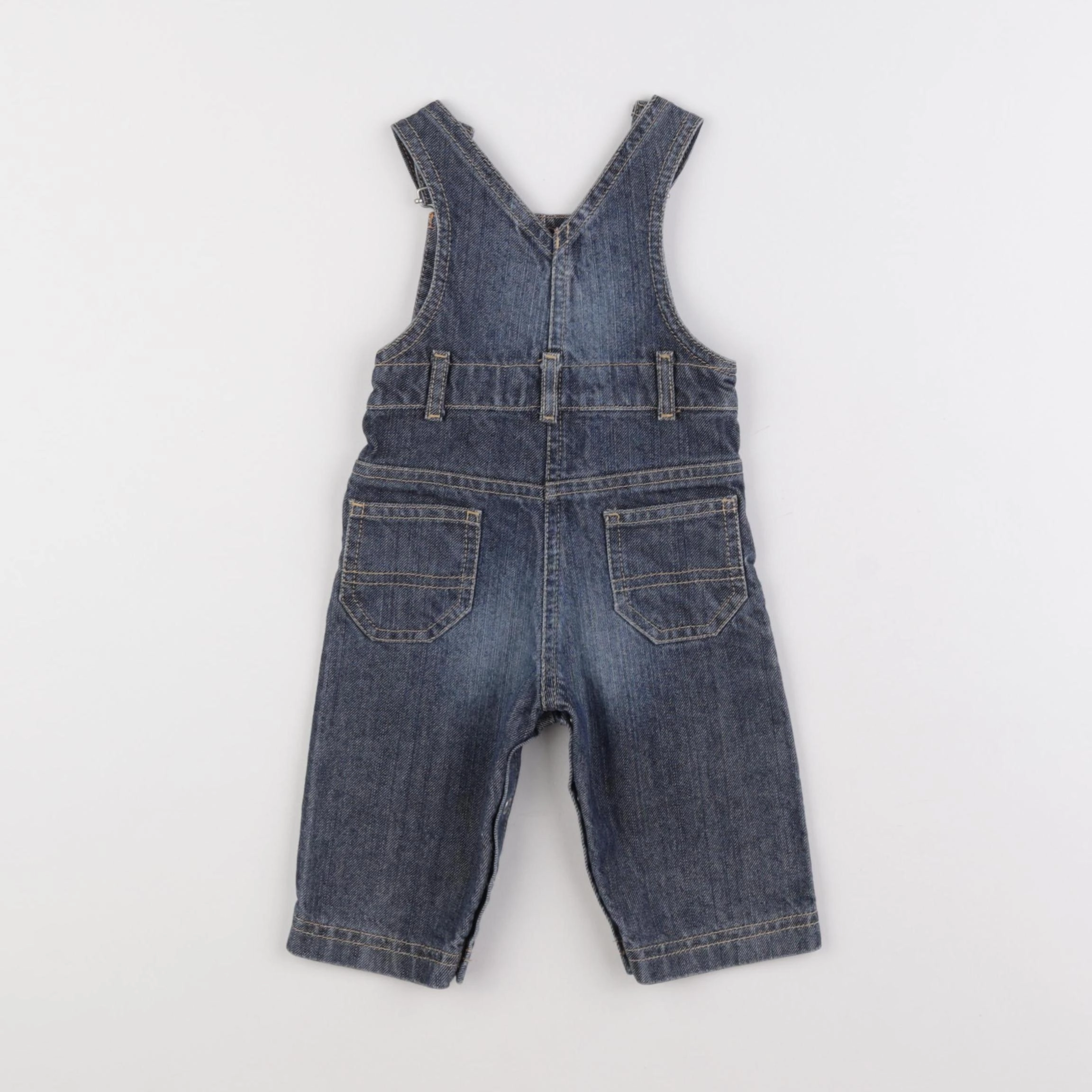 Petit Bateau - salopette bleu - 3 mois