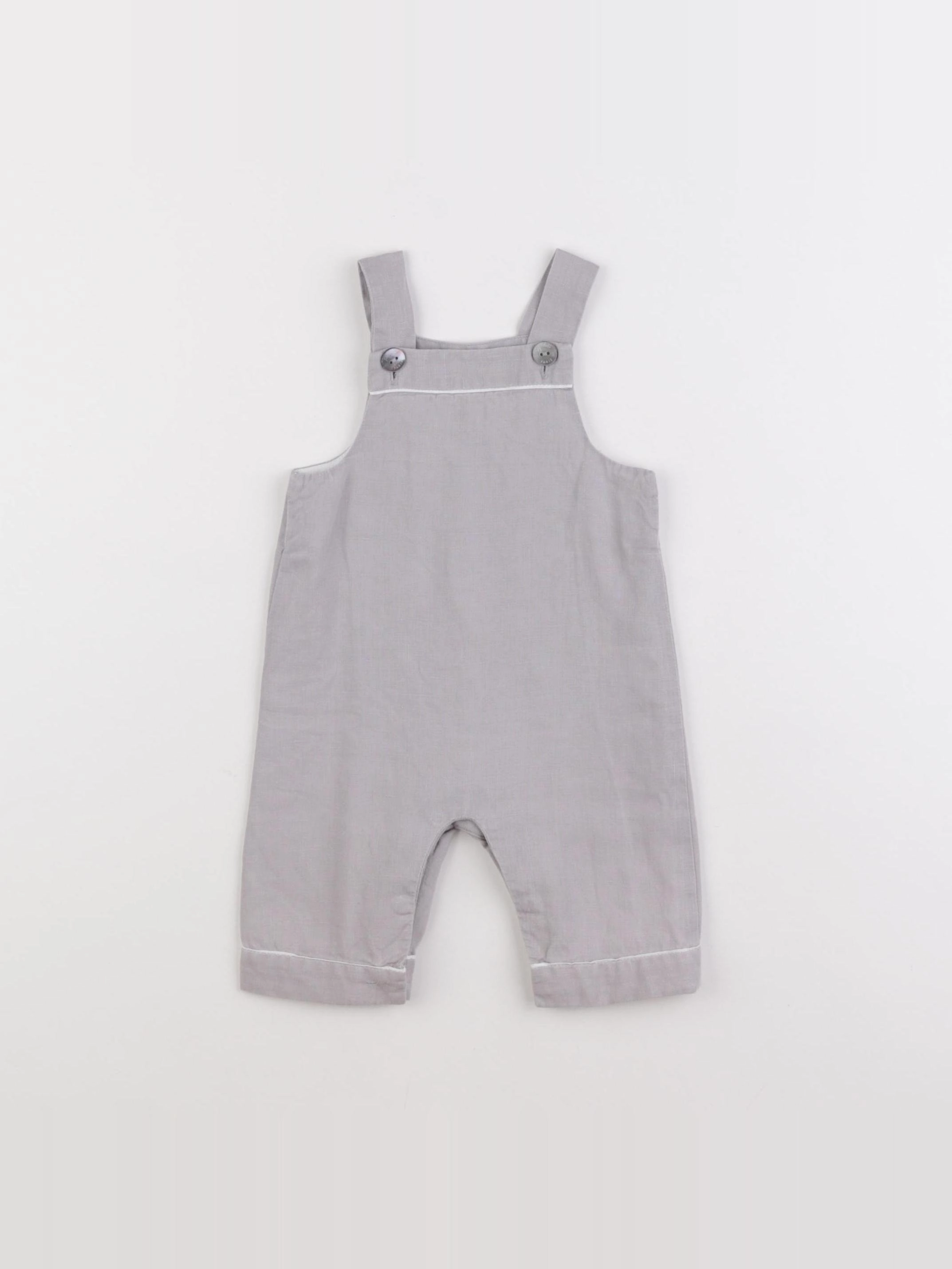 Jacadi - salopette gris - 3 mois