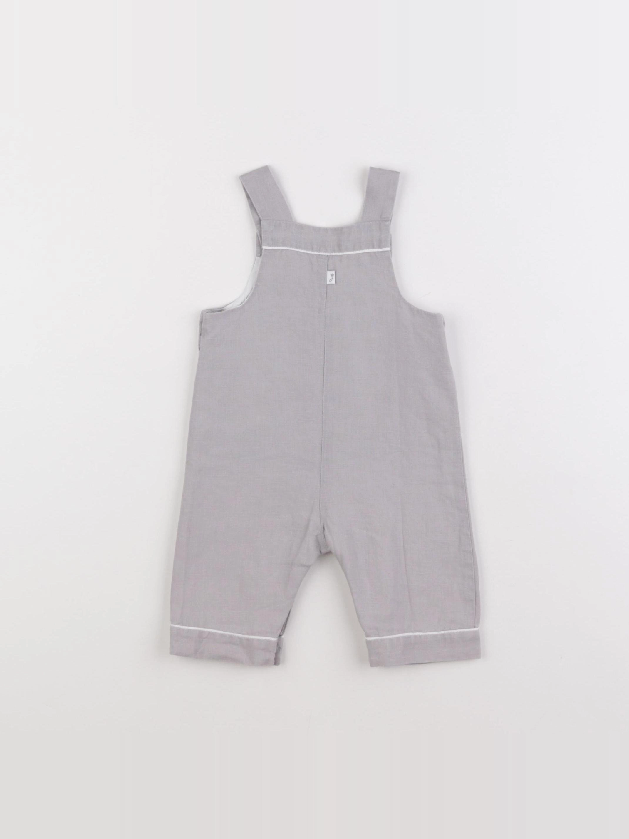 Jacadi - salopette gris - 3 mois