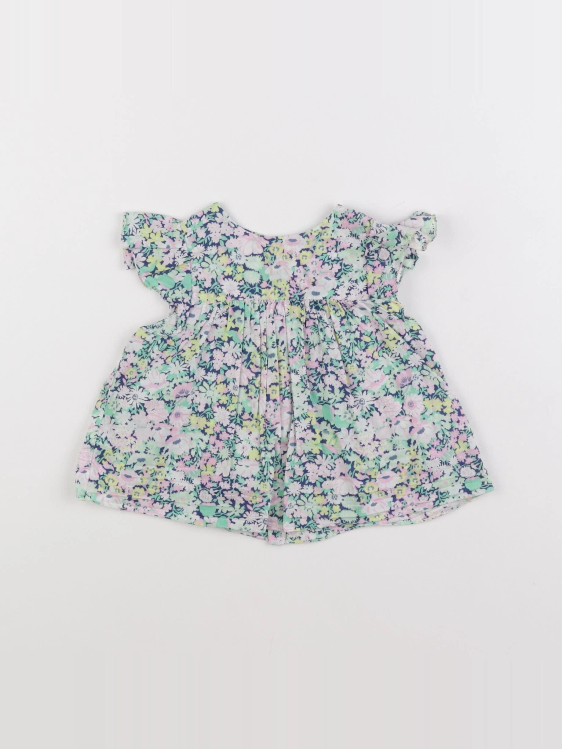 Jacadi - blouse liberty multicolore - 12 mois