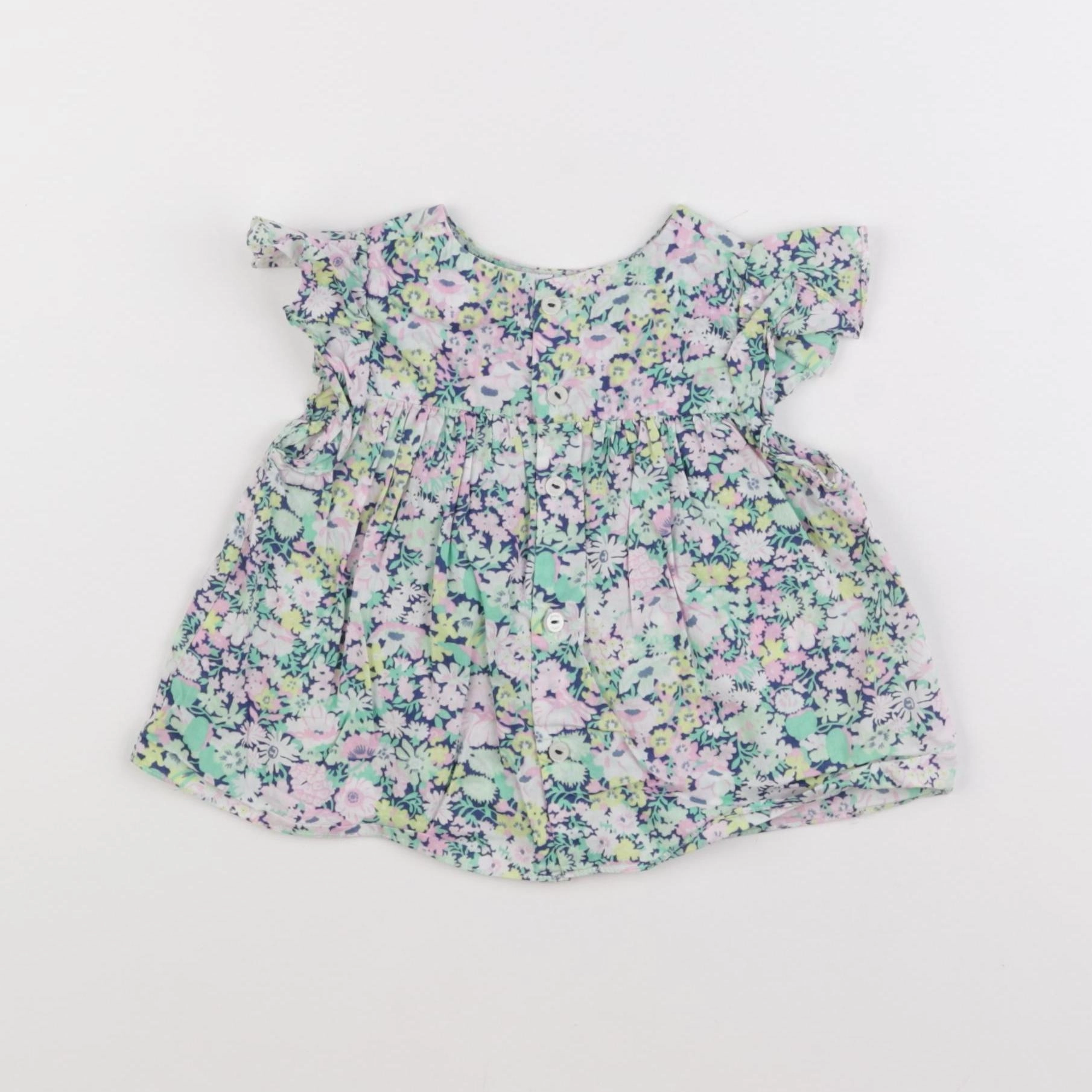 Jacadi - blouse liberty multicolore - 12 mois